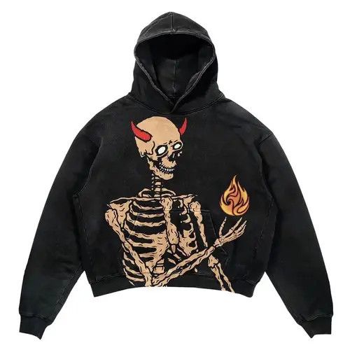 VIBE Y2K multi-patterned Sports printed sweatshirt loose Size US M / EU 48-50 / 2 - 6 Thumbnail