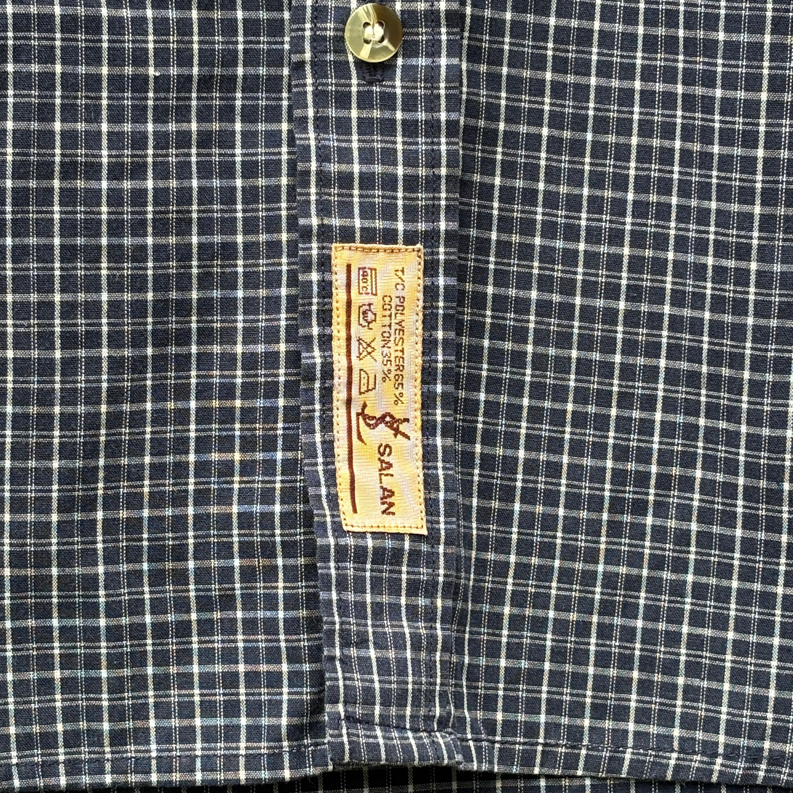 Yves Saint Laurent Vtg 90's Ysl Salan Button Up Plaid Shirt Size US M / EU 48-50 / 2 - 4 Thumbnail