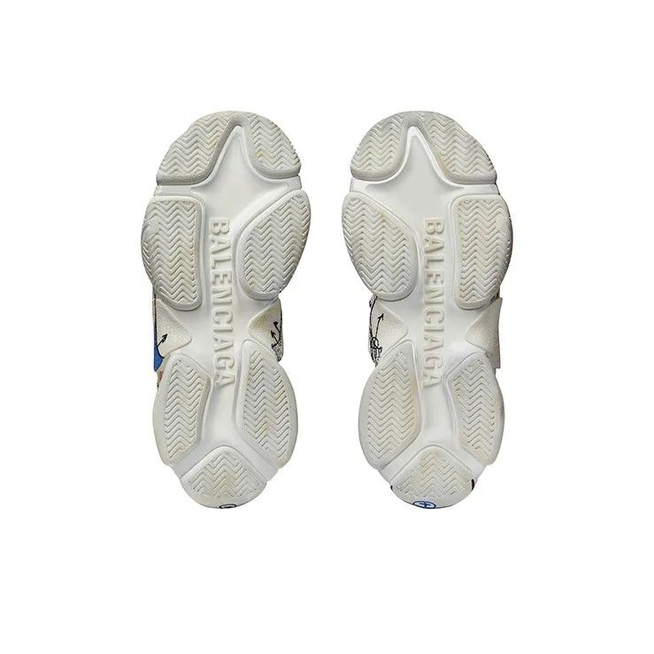 Balenciaga o1bcso1str1224 Triple S Sketch Sneakers in Multicolor Size US 10 / IT 40 - 6 Thumbnail