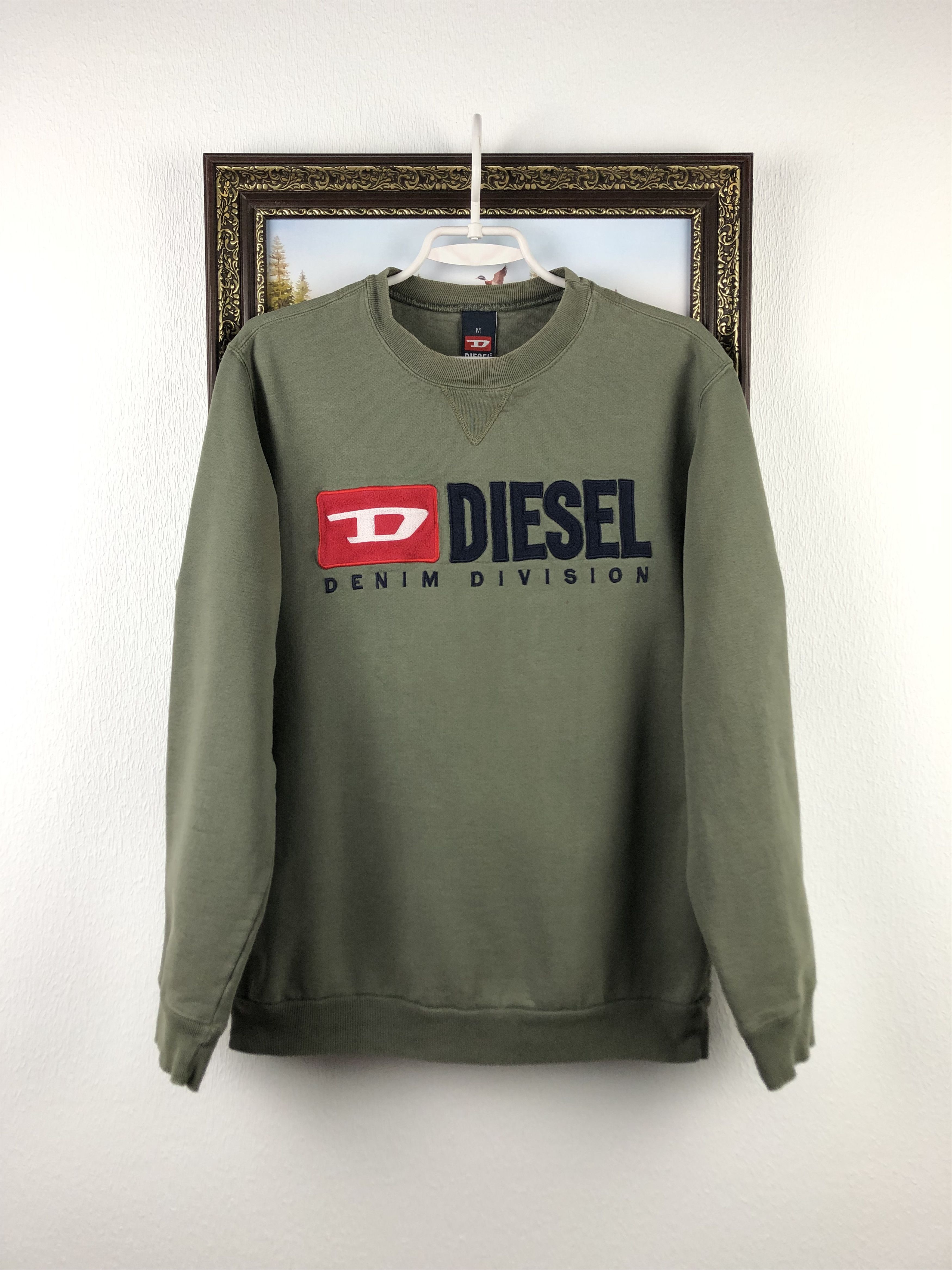 Diesel Vintage Archival Avant Garde Diesel Big Sweatshirt Crewneck Size US M / EU 48-50 / 2 - 1 Thumbnail