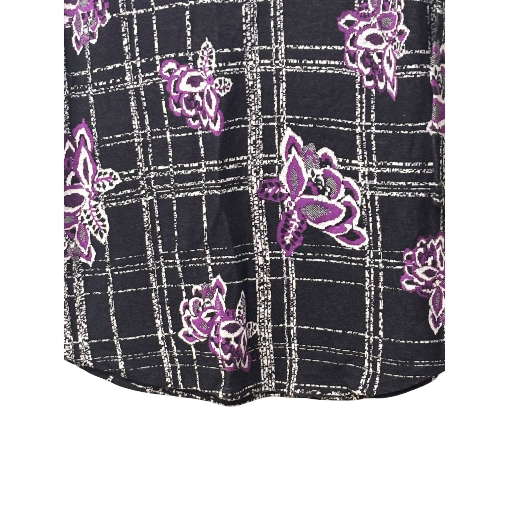 Other Style & Co Patterned Jacquard Sweater, Violet combo, Sz. L Size L / US 10 / IT 46 - 4 Thumbnail