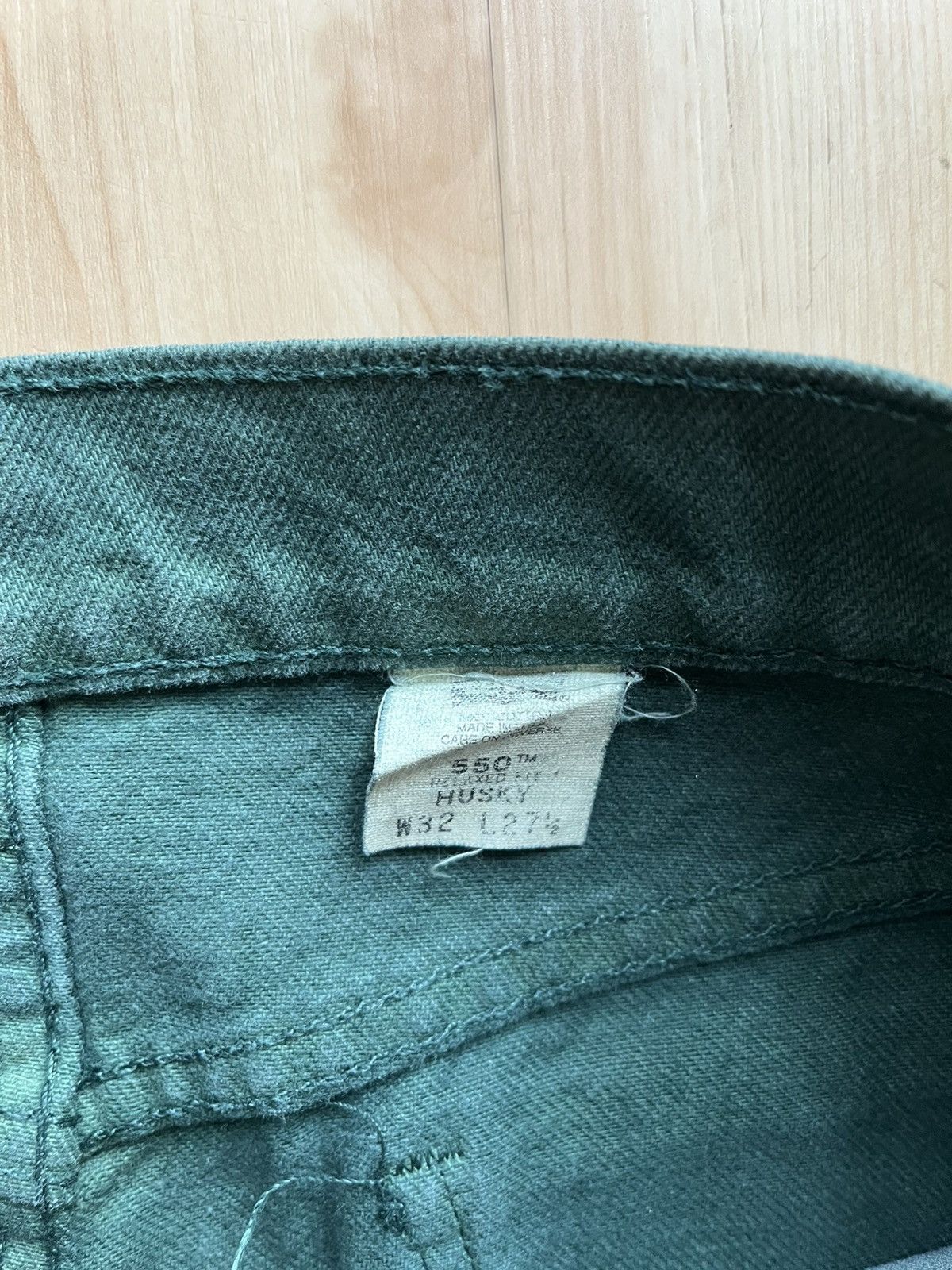 Levi's × Vintage vintage 90s levi’s orange tab 550 green straight leg jeans Size US 32 / EU 48 - 3 Thumbnail