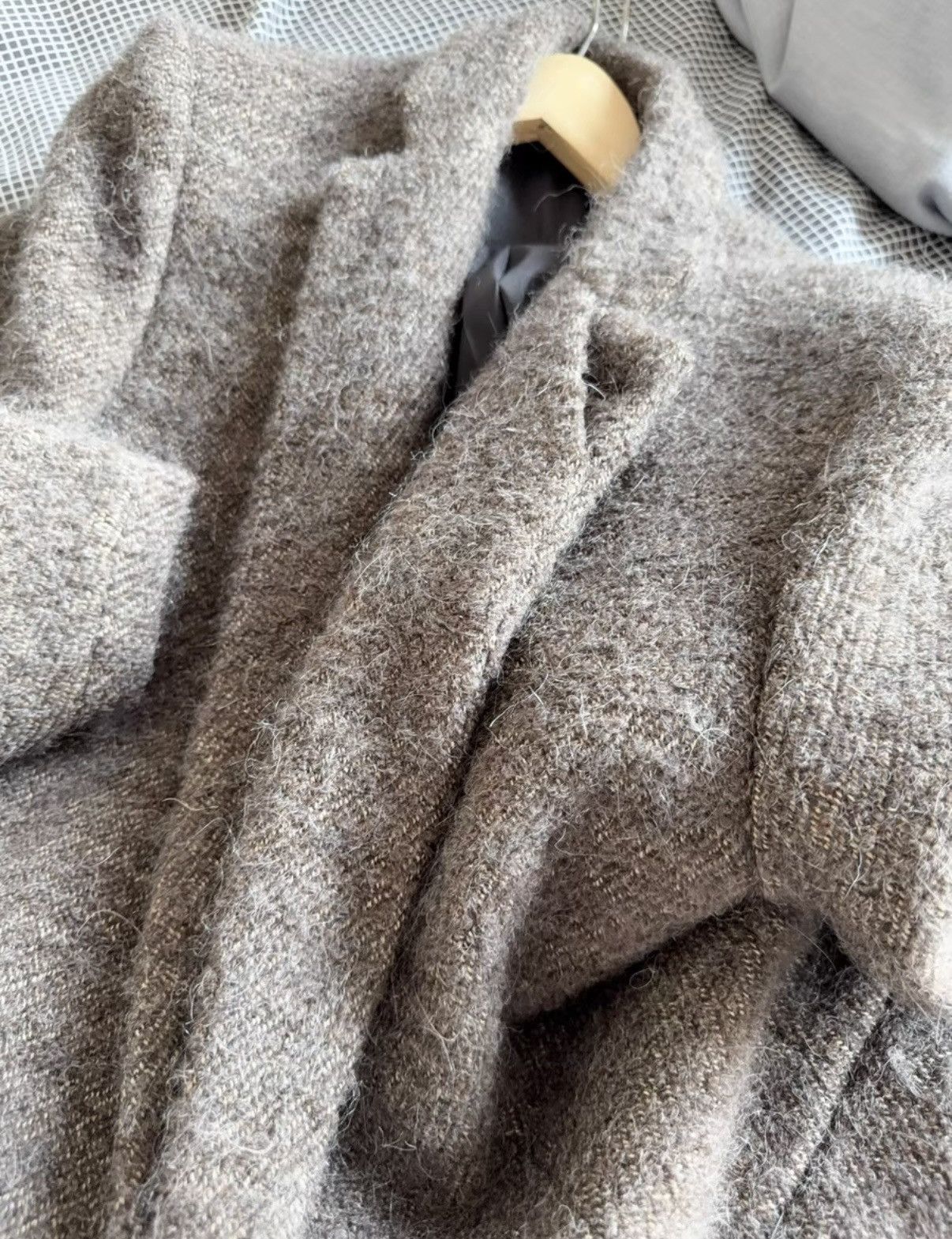Japanese Brand NATSILKO Designer Brand Men's Brown Wool Avant-Garde Coat Size US S / EU 44-46 / 1 - 4 Thumbnail