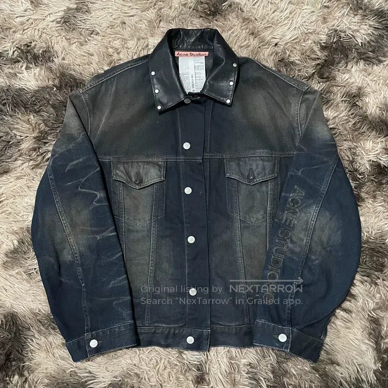 Acne Studios Acne Studios Denim Jacket Blazer Faded Lapel Over-the-Shou Size US S / EU 44-46 / 1 - 1 Thumbnail