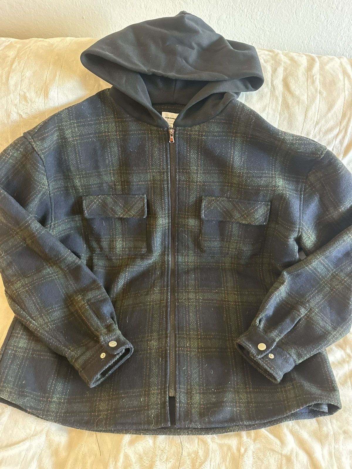 Other Club Paradise Streetwear Flannel Blue Grey Black Jacket Size US XL / EU 56 / 4 - 11 Thumbnail