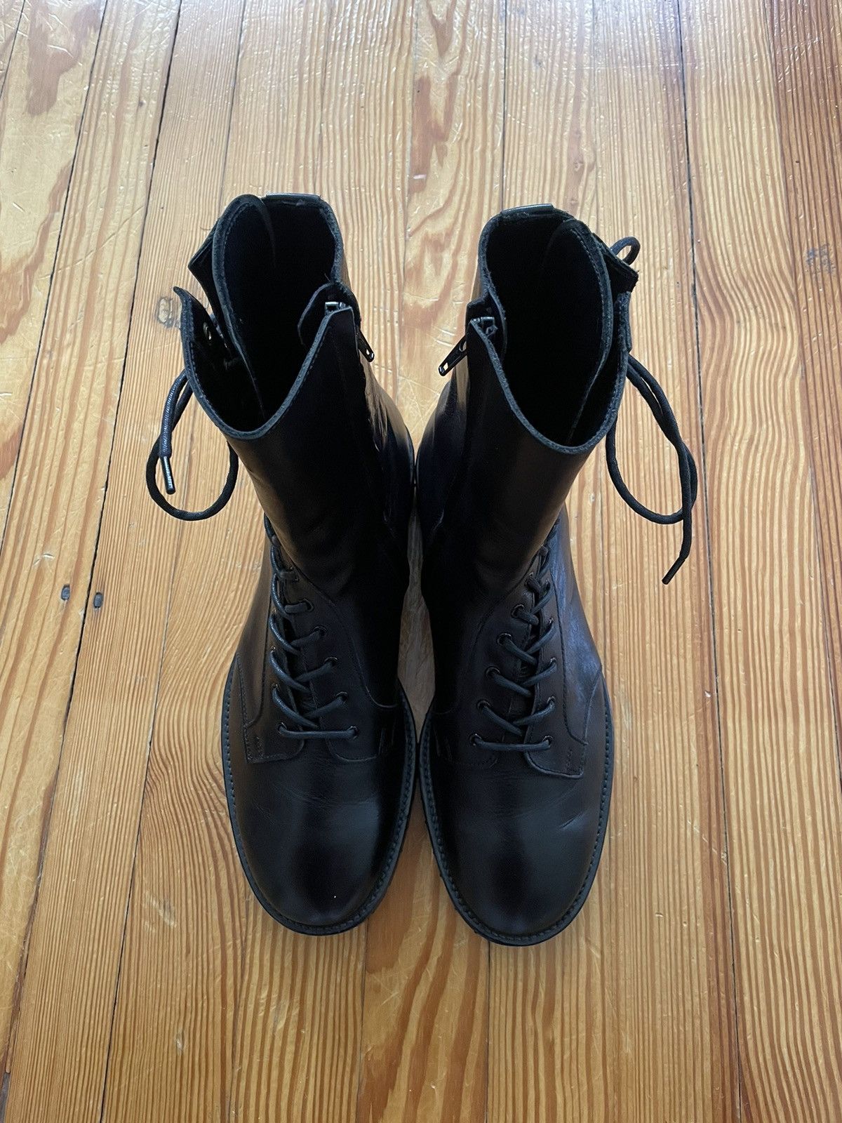 Yohji yamamoto twist lace up boots sales