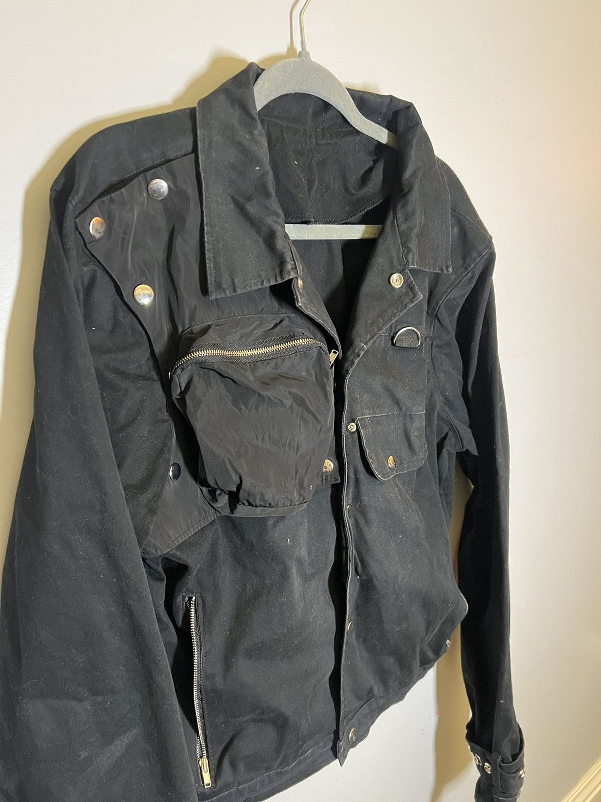 Vintage Light Cotton Biker Jacket Size US M / EU 48-50 / 2 - 2 Thumbnail