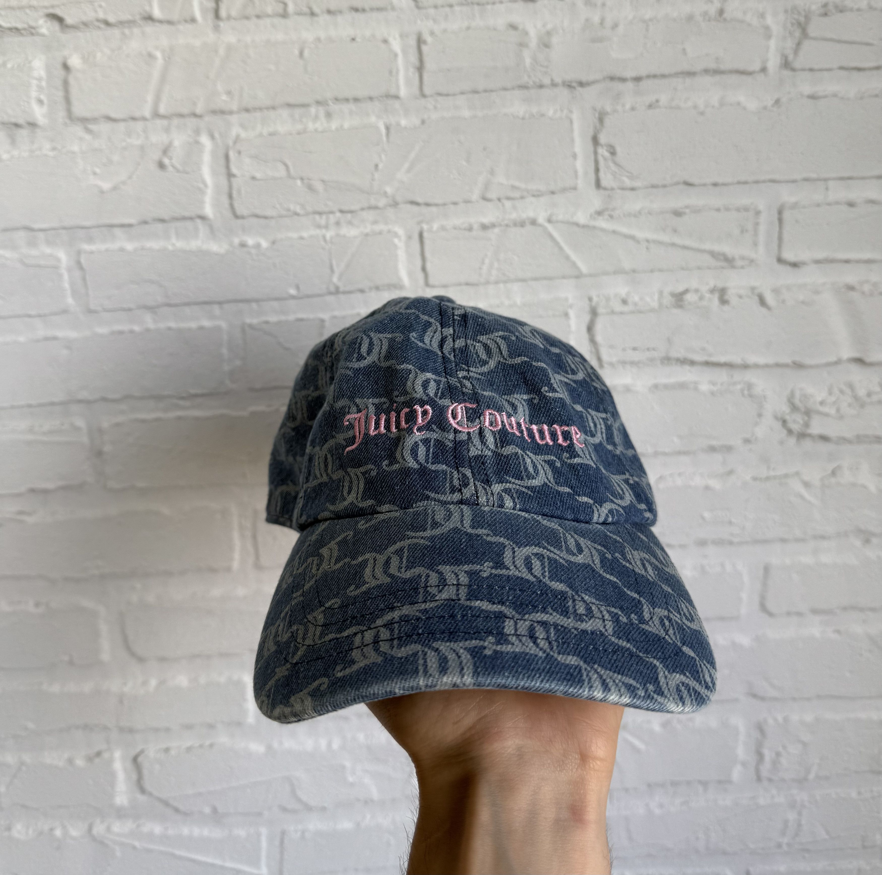 Juicy Couture Y2K Juicy couture monogram denim cap Size ONE SIZE - 1 Thumbnail
