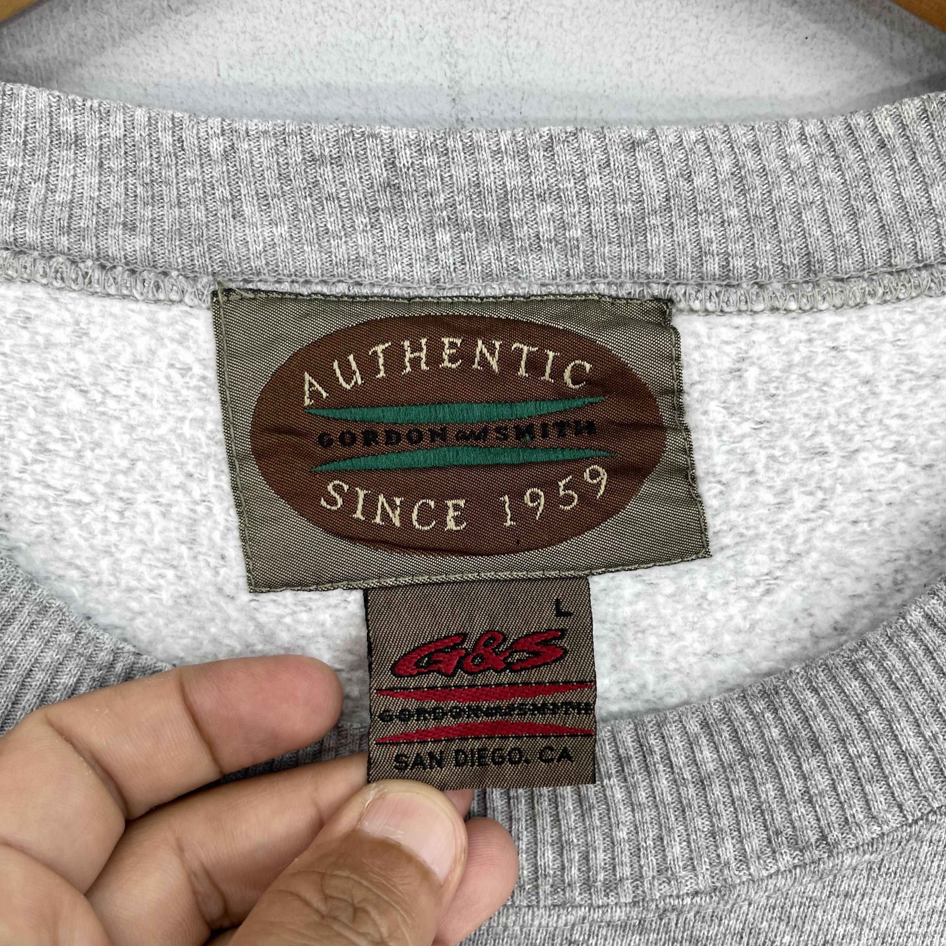 Japanese Brand × Vintage Vintage GORDON & SMITH Back Hit Spellout Printed Sweatshirt Size US M / EU 48-50 / 2 - 7 Thumbnail