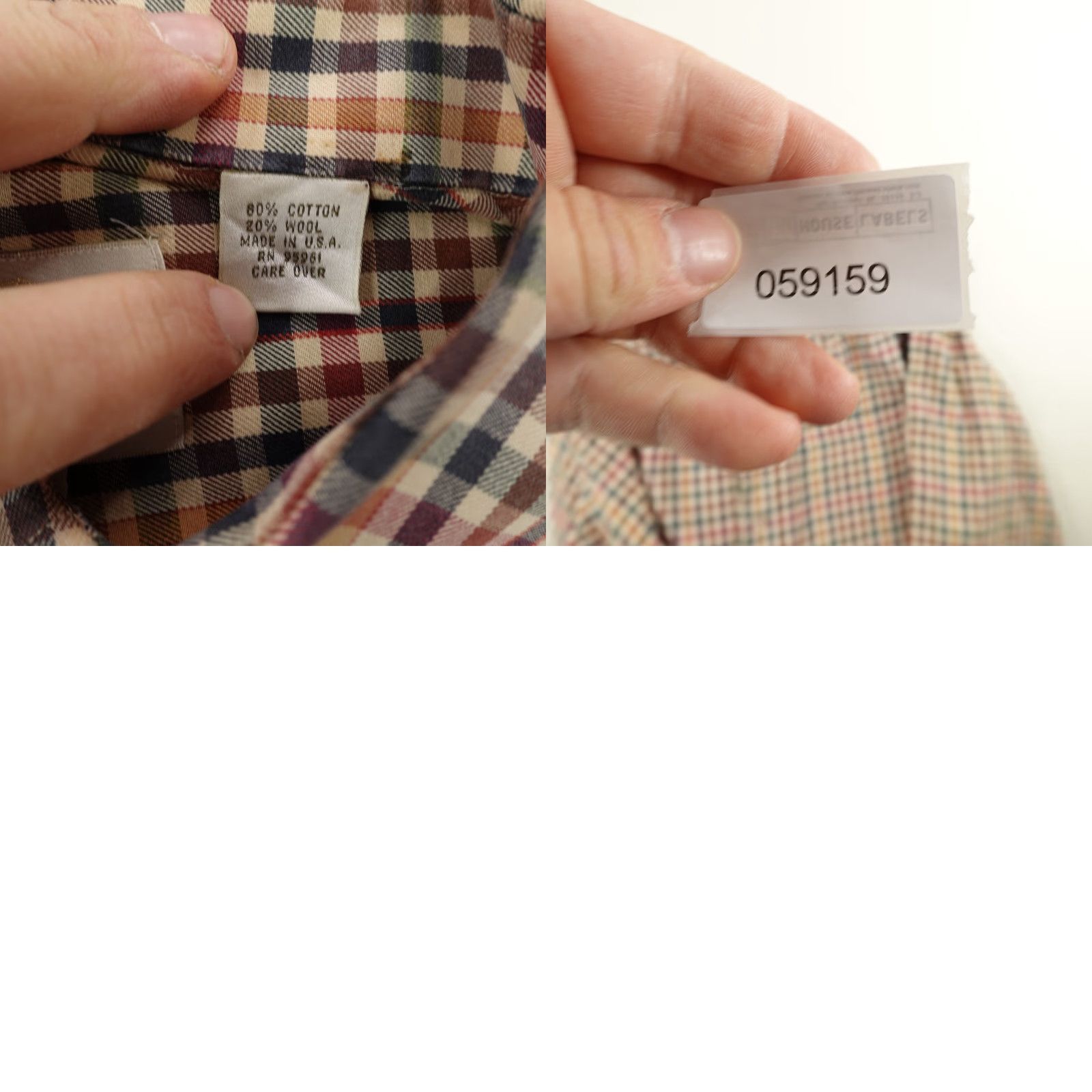 Vintage VINTAGE Viyella Plaid Flannel Shirt Mens Large Brown Button-Up Made in USA Outdoor Casual Size US L / EU 52-54 / 3 - 8 Thumbnail