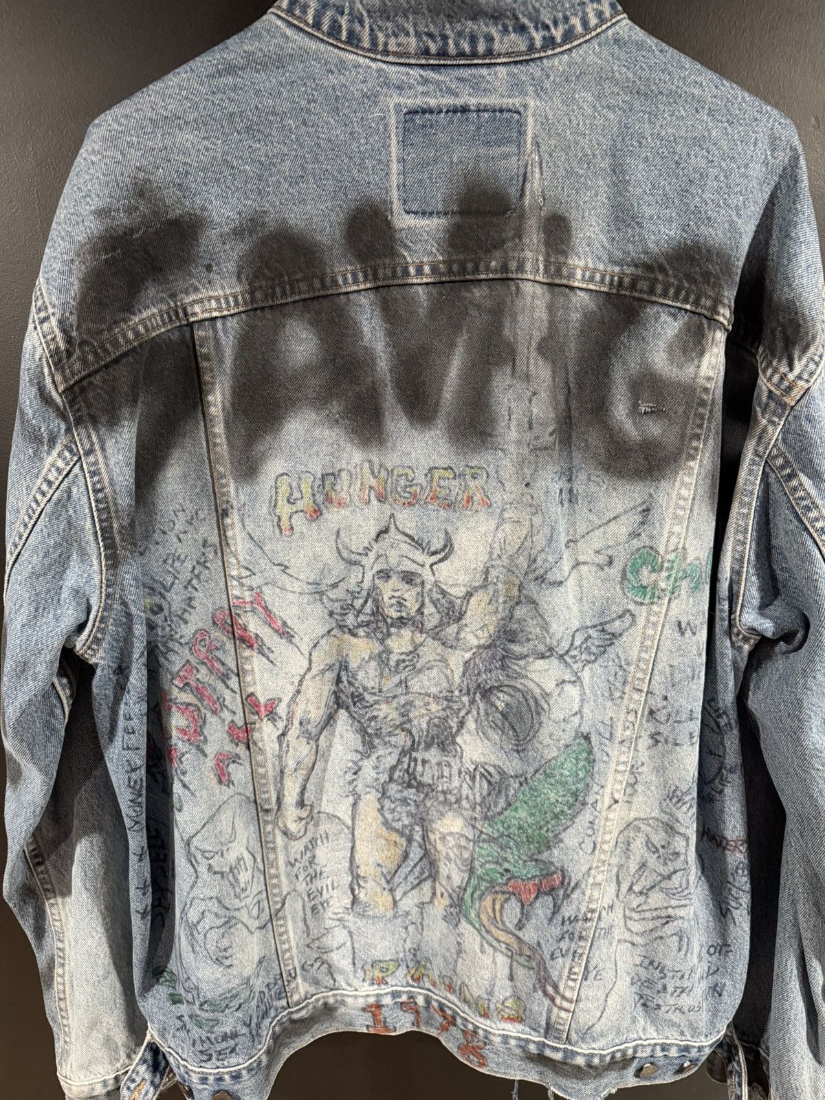Vintage 1990s Vintage Levi’s Art Punk Grunge Distressed Jacket XXL Size US XXL / EU 58 / 5 - 11 Thumbnail