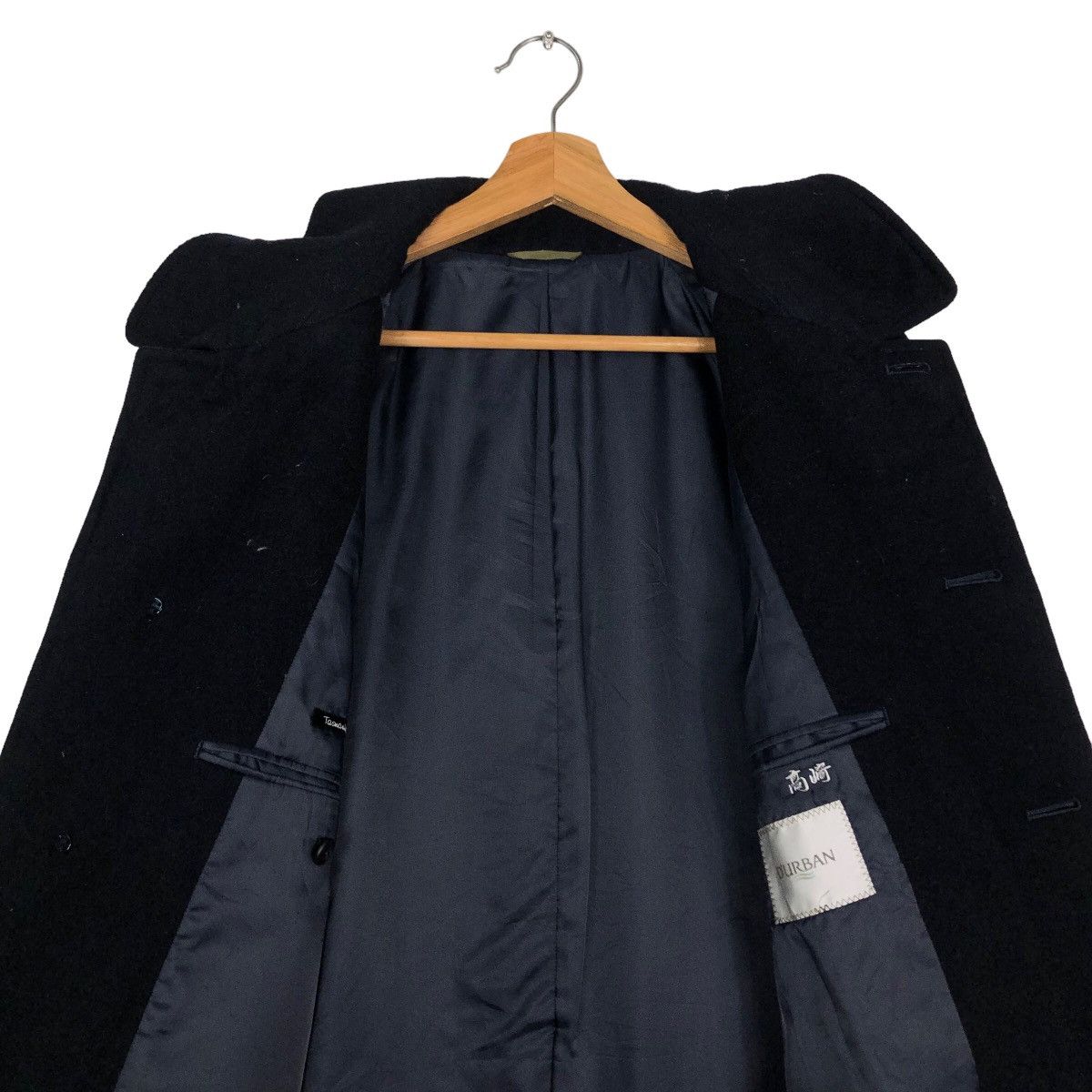 Japanese Brand 🔥Vtg Wool Long Jacket Rich Black D’Urban Yohji Yamamoto Size US M / EU 48-50 / 2 - 12 Thumbnail