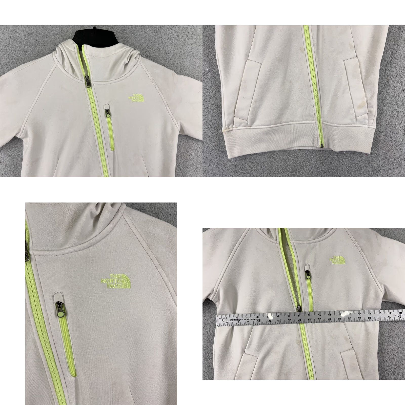 The North Face The North Face Women's Jacket XS Small Hooded Asymmetric Trendy Polyester White Zip Size XS / US 0-2 / IT 36-38 - 8 Thumbnail