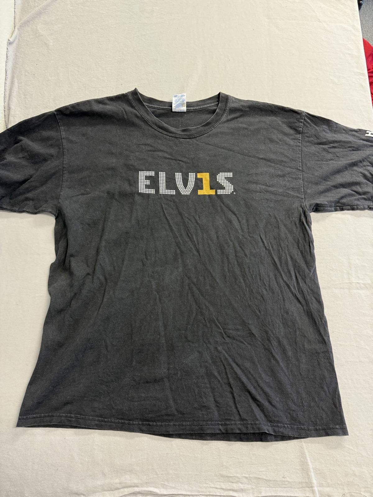 Gildan Elvis Presley T-shirt ELV1S Promo Harrahs Quote on Back XL Size US XL / EU 56 / 4 - 1 Thumbnail