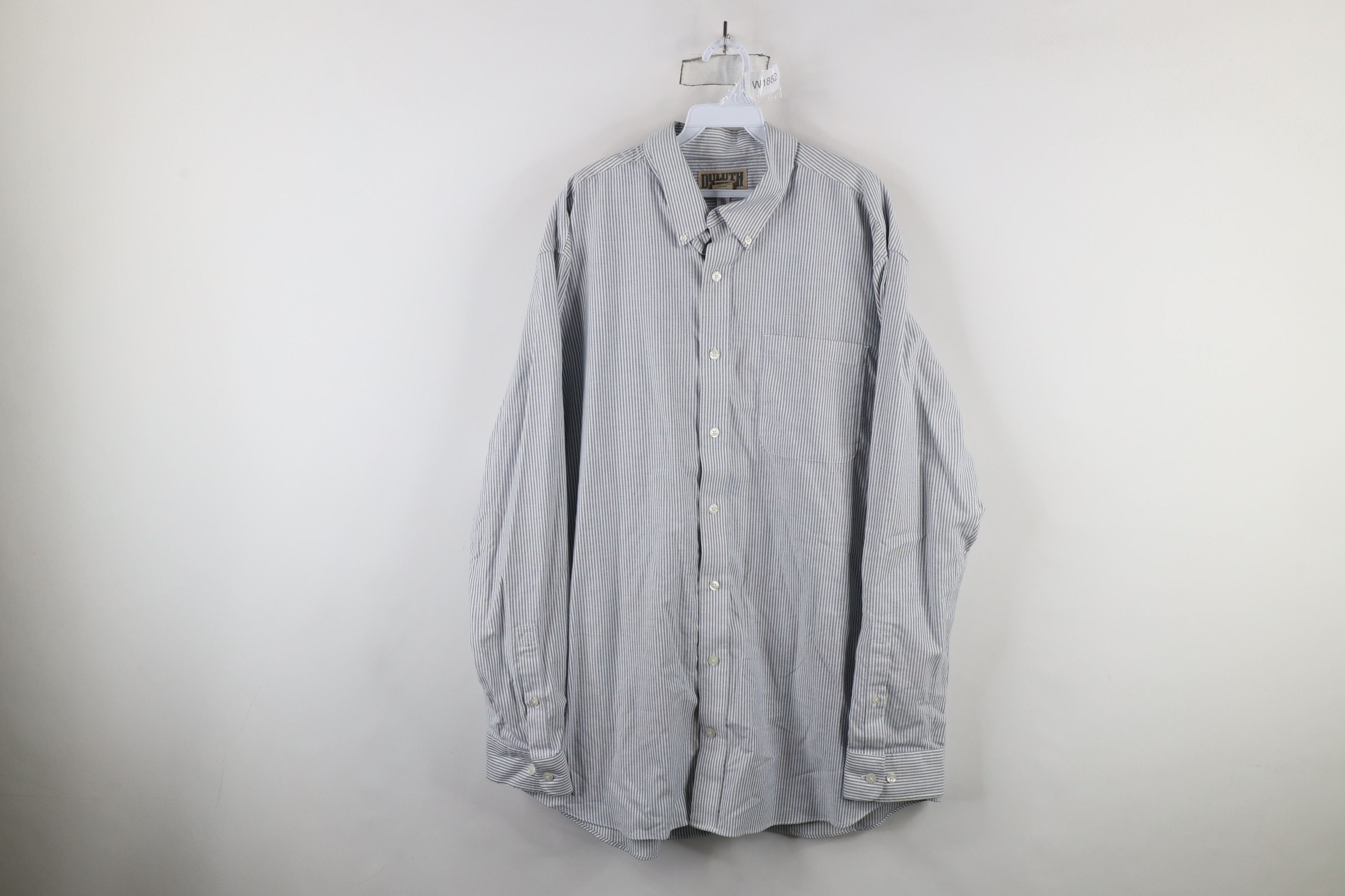 Duluth Trading Company × Vintage Duluth Trading Co Striped Oxford Collared Button Shirt Size US XL / EU 56 / 4 - 1 Thumbnail