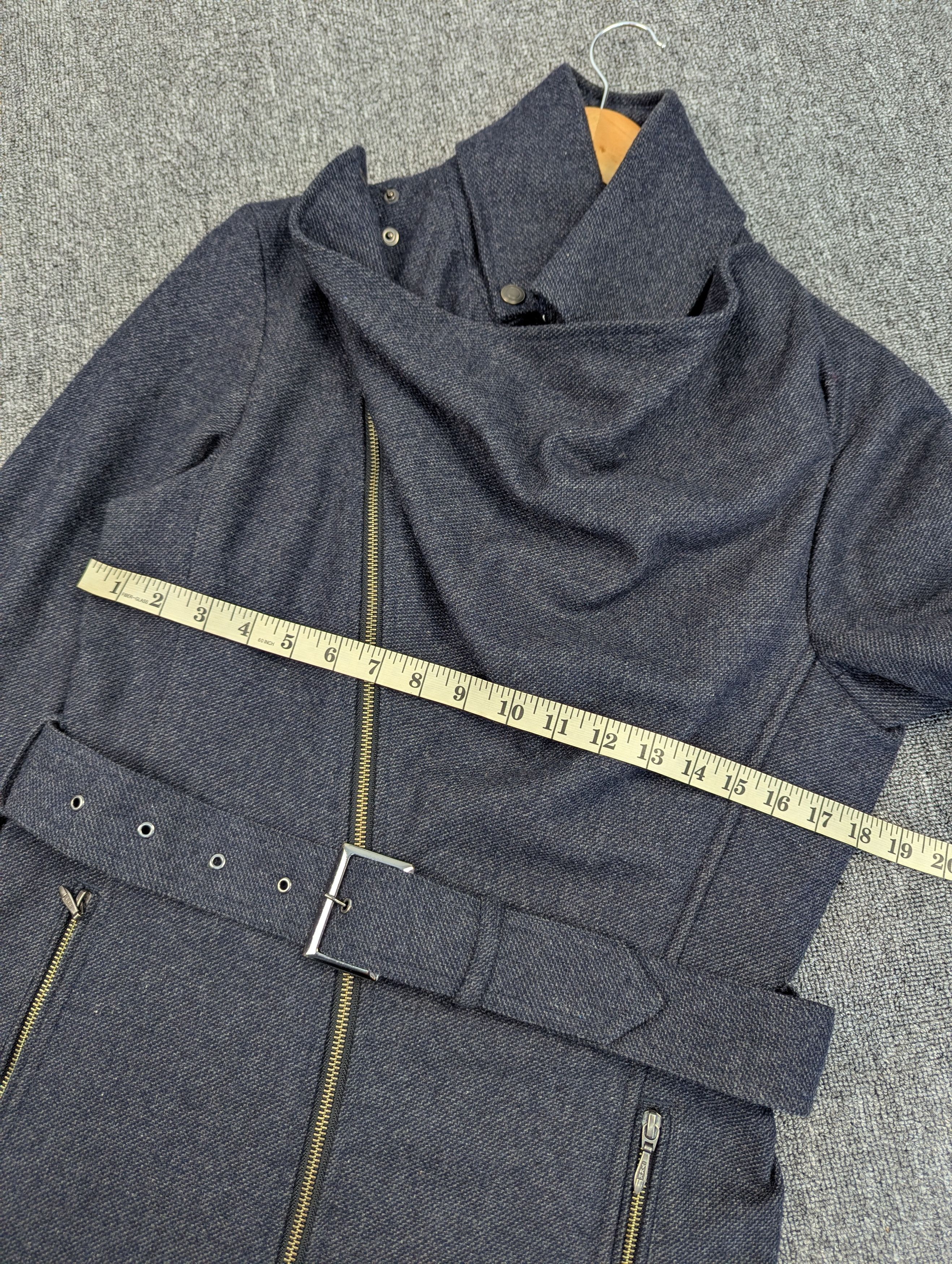 Tornado Mart JapaneseBrand Tornado Mart Wool Twill Drape Coat With Belted Size M / US 6-8 / IT 42-44 - 16 Thumbnail