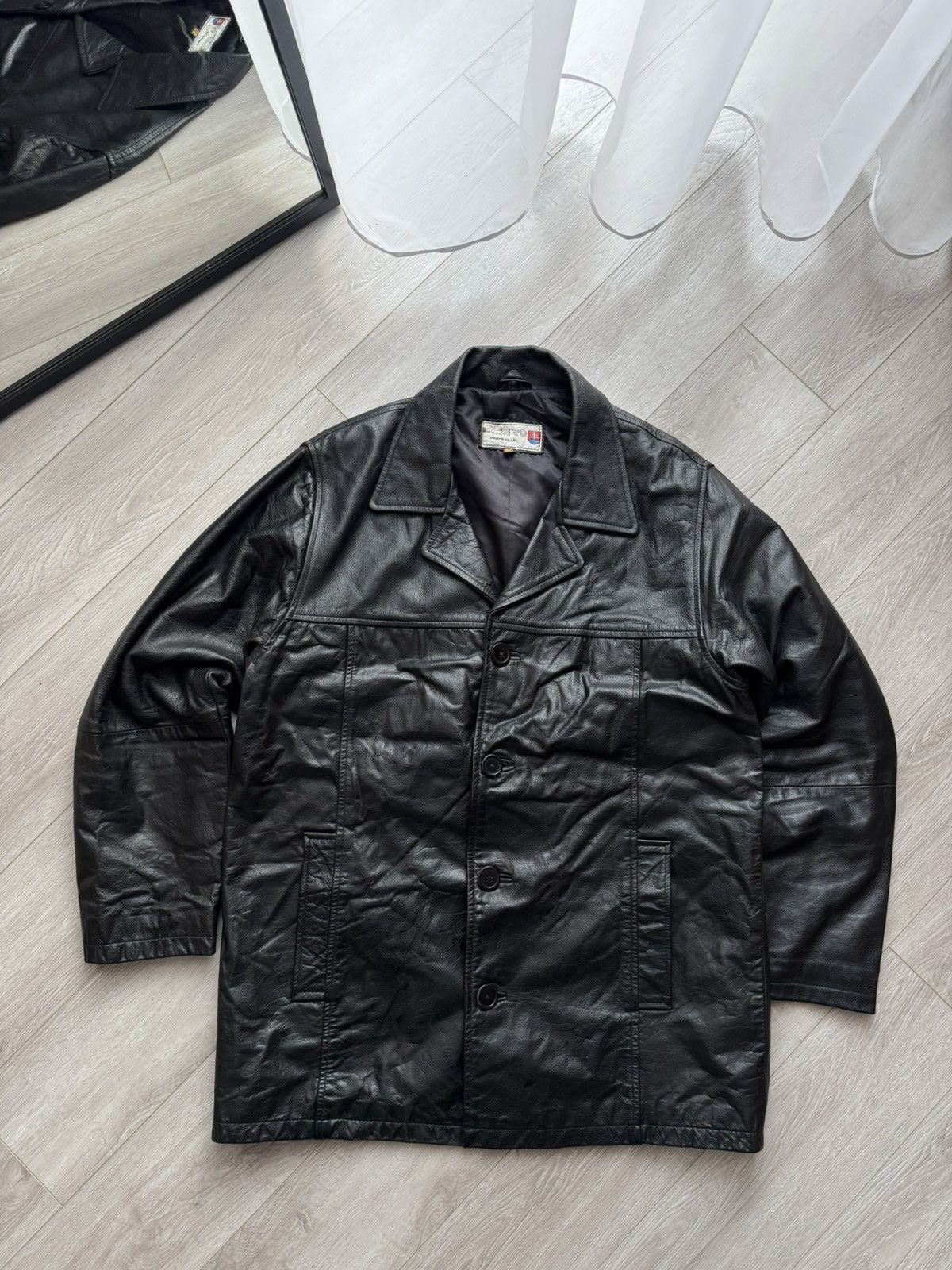 Vintage Vintage Leather Coat Jacket Size US M / EU 48-50 / 2 - 1 Thumbnail