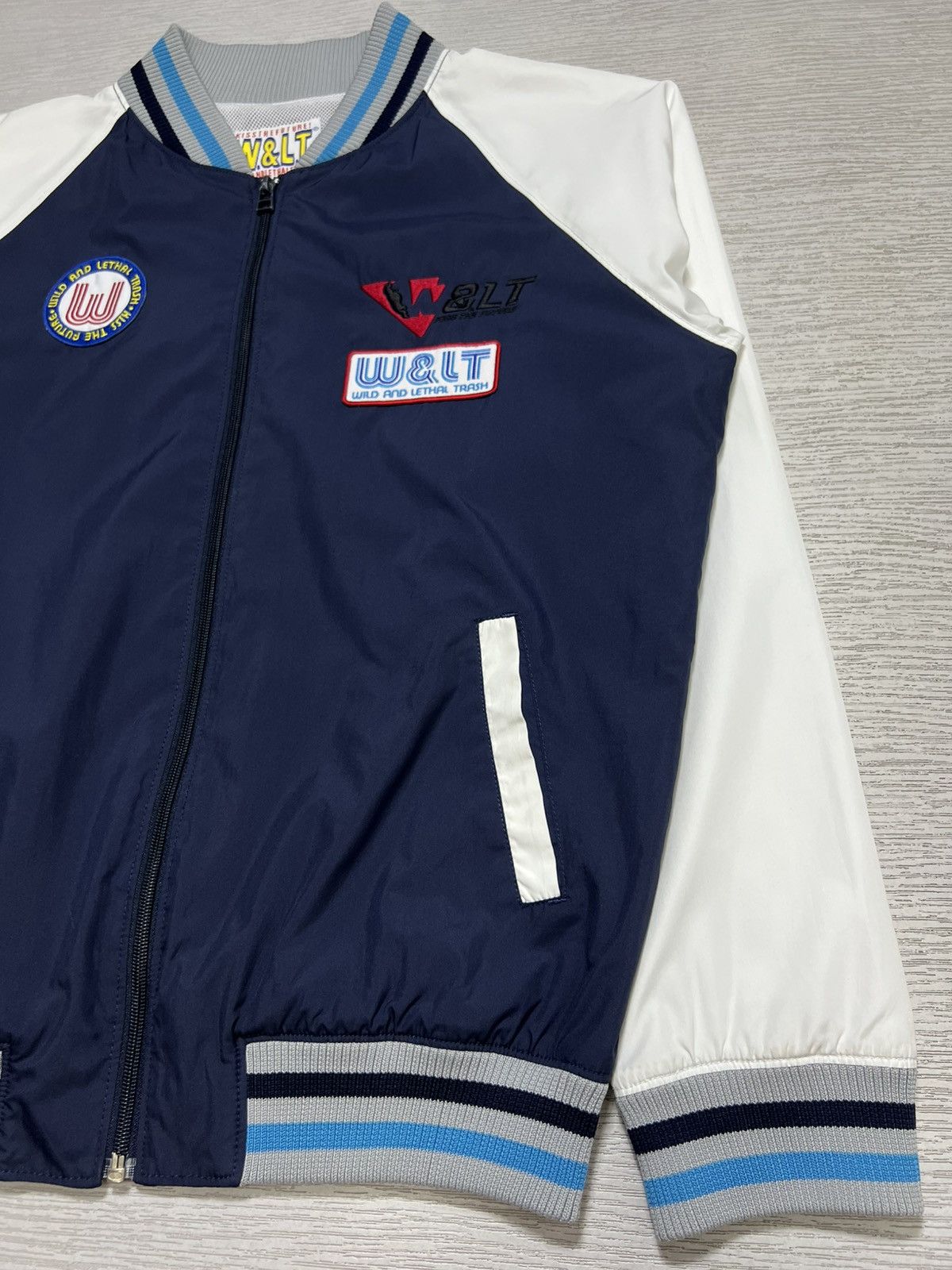 Walter Van Beirendonck Archive W&LT - Logo Patches Nylon Varsity Jacket Size L / US 10 / IT 46 - 7 Thumbnail