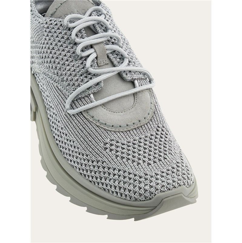 Salvatore Ferragamo o1s1rm0924 Nima Running Low-Top Sneakers in Grey Size US 7.5 / EU 40-41 - 3 Thumbnail