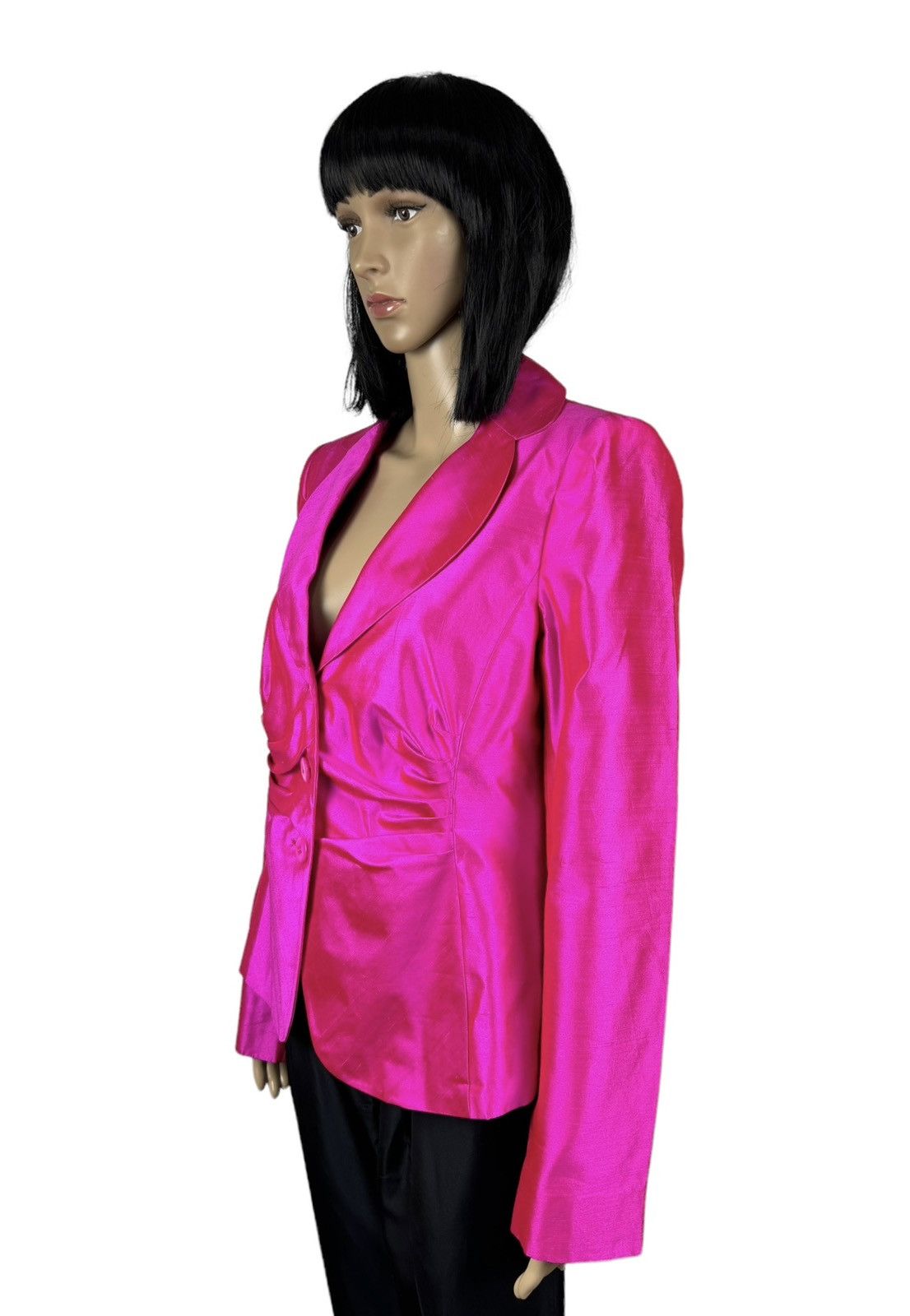 Armani Collezioni Armani Collezioni Silk Pink Blazer size IT46 Size L / US 10 / IT 46 - 6 Thumbnail