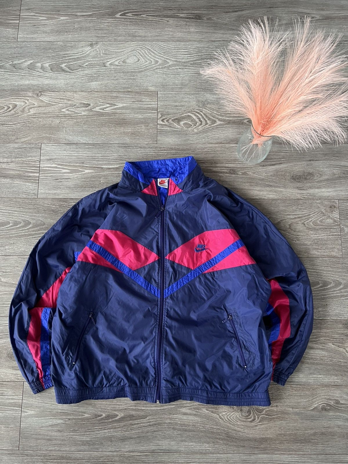 Nike × Vintage ‼️Vintage Nike Archival 90s Windbreaker Olympic Zip Jacket‼️ Size US XL / EU 56 / 4 - 2 Thumbnail
