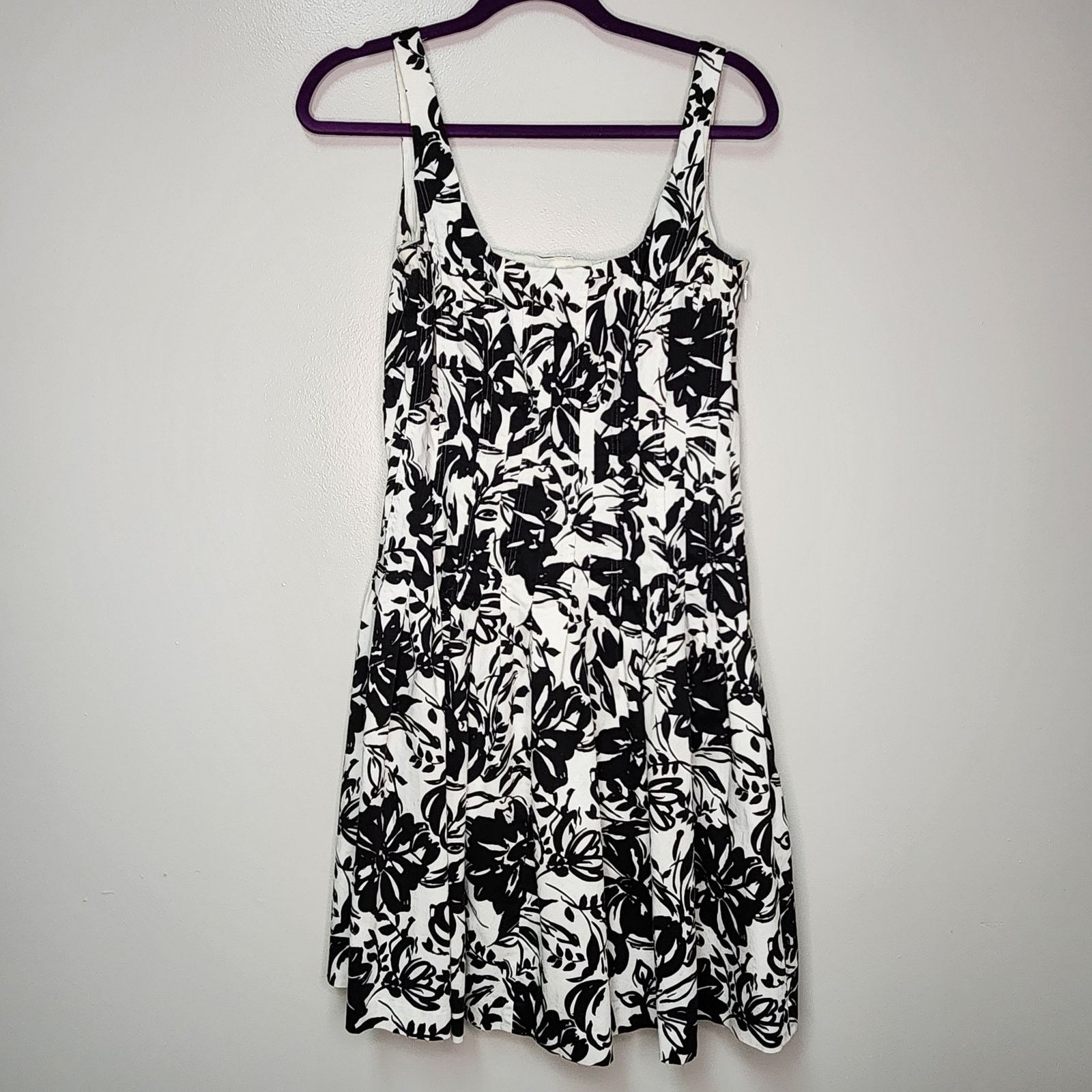 Lauren Ralph Lauren Lauren Ralph Lauren Black & White A-Line Floral dress sz 8 Size M / US 6-8 / IT 42-44 - 1 Thumbnail