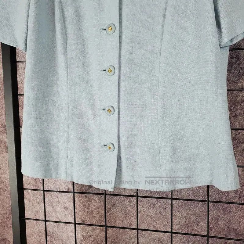 Burberry Burberry Summer Light Blue Wool Blend Jacket. Size M / US 6-8 / IT 42-44 - 5 Thumbnail