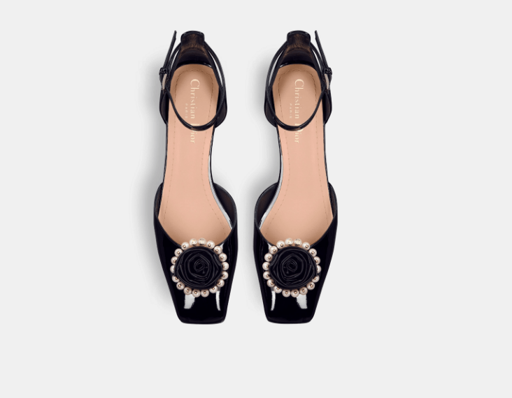 Dior o1w1db10825 KCB842 Dior Rose Pumps in Black Size US 10 / IT 40 - 4 Thumbnail