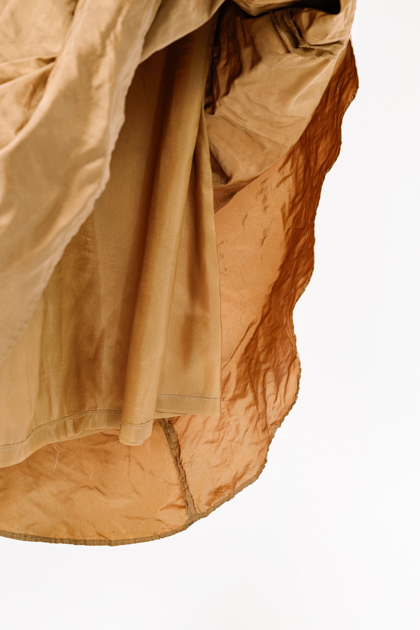 Gianfranco Ferre Gianfranco Ferre Studio Tan Taffeta Midi Dress Size S / US 4 / IT 40 - 7 Thumbnail