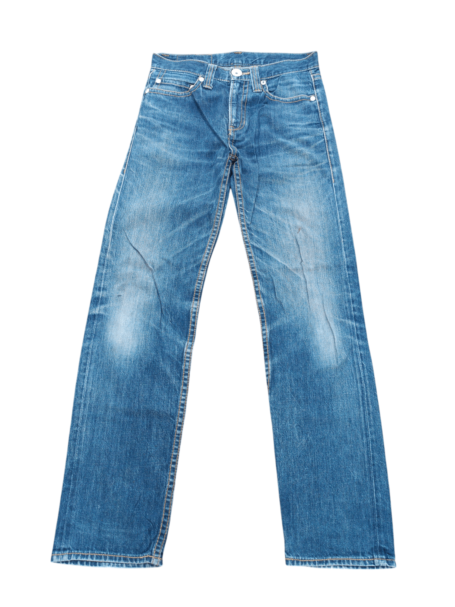 Vintage RARE 🔥 Japanese Brand Co&Lu Big Logo Print Denim Jeans Size US 31 - 2 Thumbnail