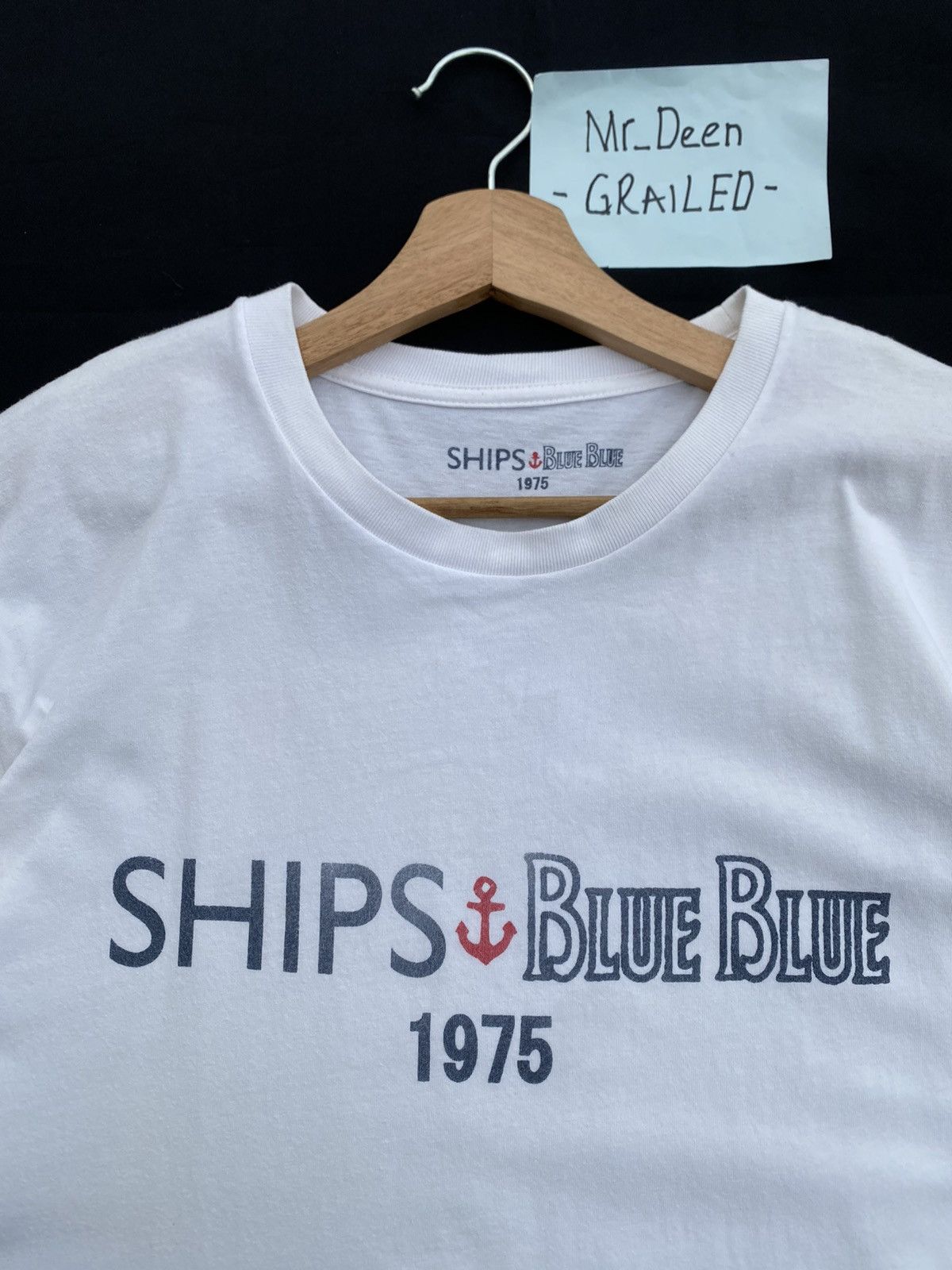 Blue Blue Japan Rare Vintage SHIPS Blue Blue 1975 Tshirt Size US L / EU 52-54 / 3 - 1 Thumbnail