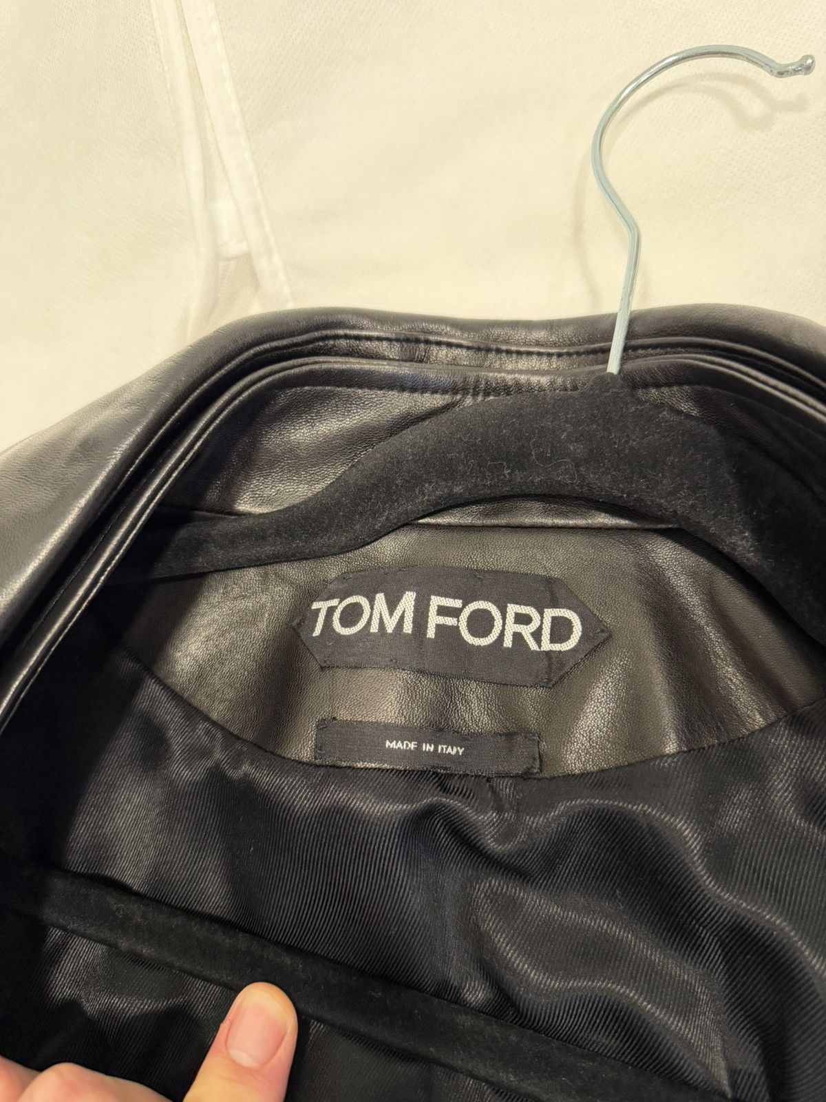 Tom Ford TOM FORD Leather Jacket Sz 42 Size M / US 6-8 / IT 42-44 - 9 Thumbnail
