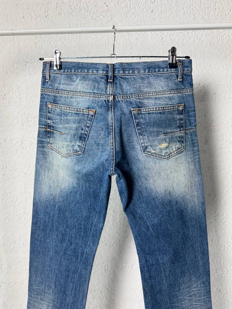 Dior Dior Hedi Slimane Distressed Denim Pants Size US 31 - 10 Thumbnail
