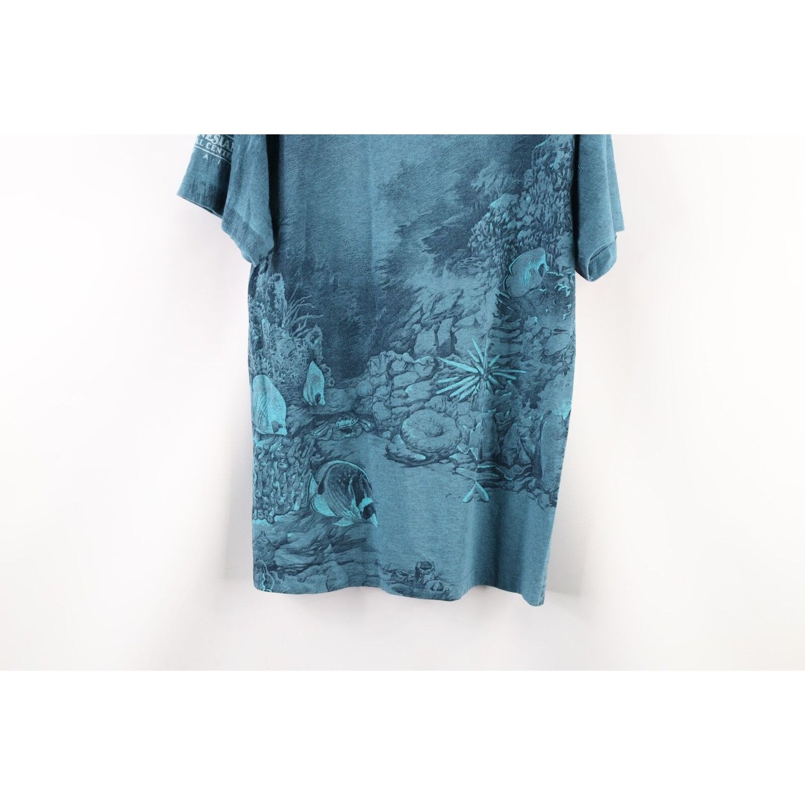 Vintage Vintage 90s Streetwear All Over Print Ocean Fish T-Shirt Size US S / EU 44-46 / 1 - 9 Thumbnail