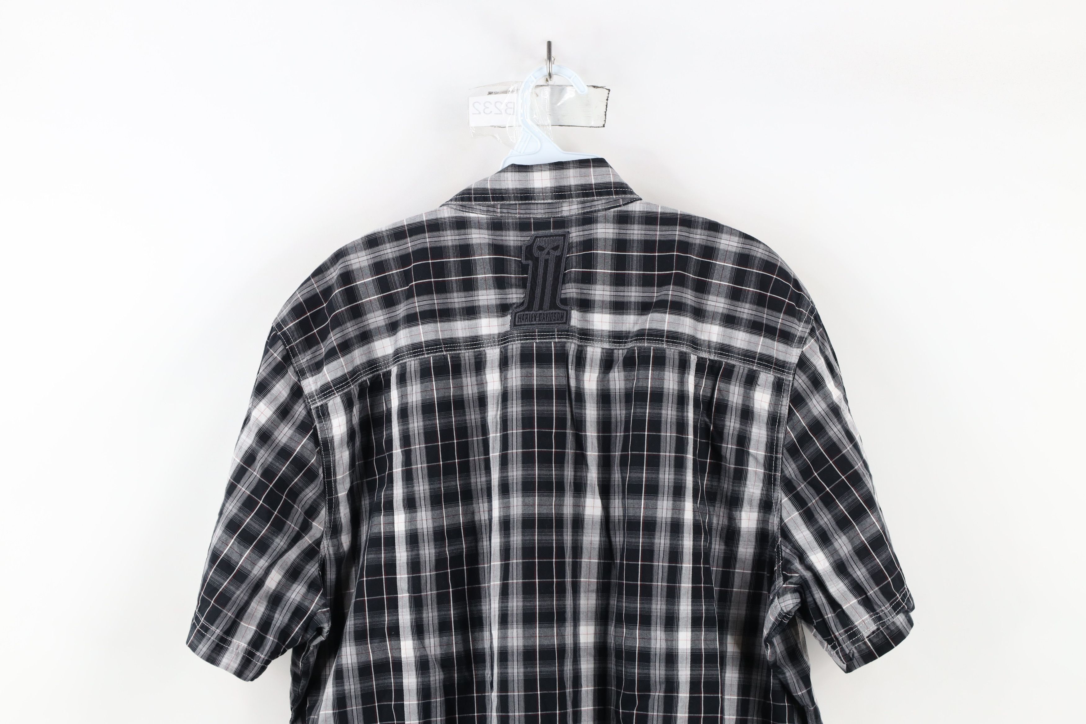 Harley Davidson × Vintage Vintage Harley Davidson Short Sleeve Collared Button Shirt Size US XXL / EU 58 / 5 - 11 Thumbnail