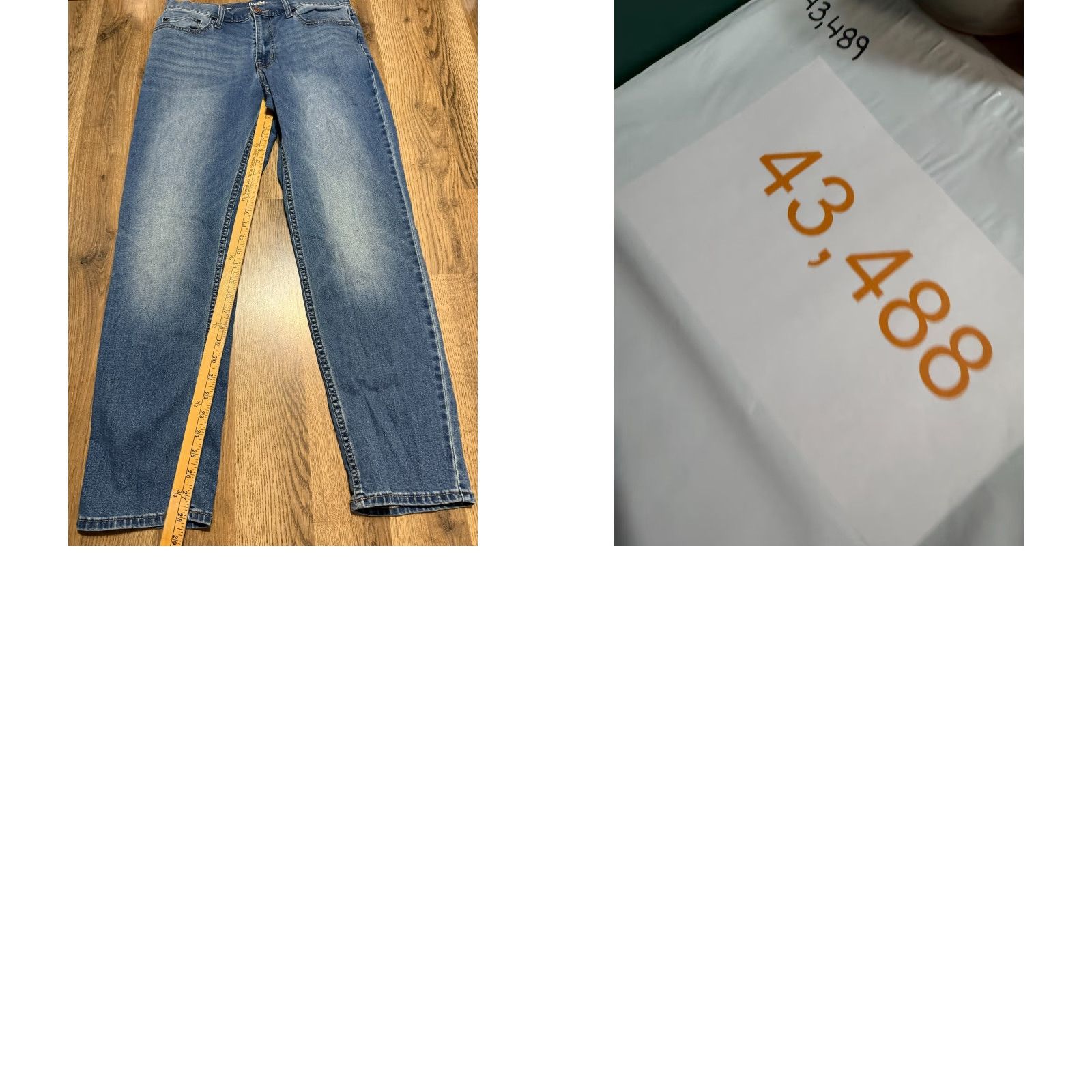 Vintage Goodfellow & Co. Jeans Men's 32x30 Blue Denim Athletic Mid Rise Pocket 5-Pocket Design Straight Rise Jeans Mens Size US 32 / EU 48 - 9 Thumbnail