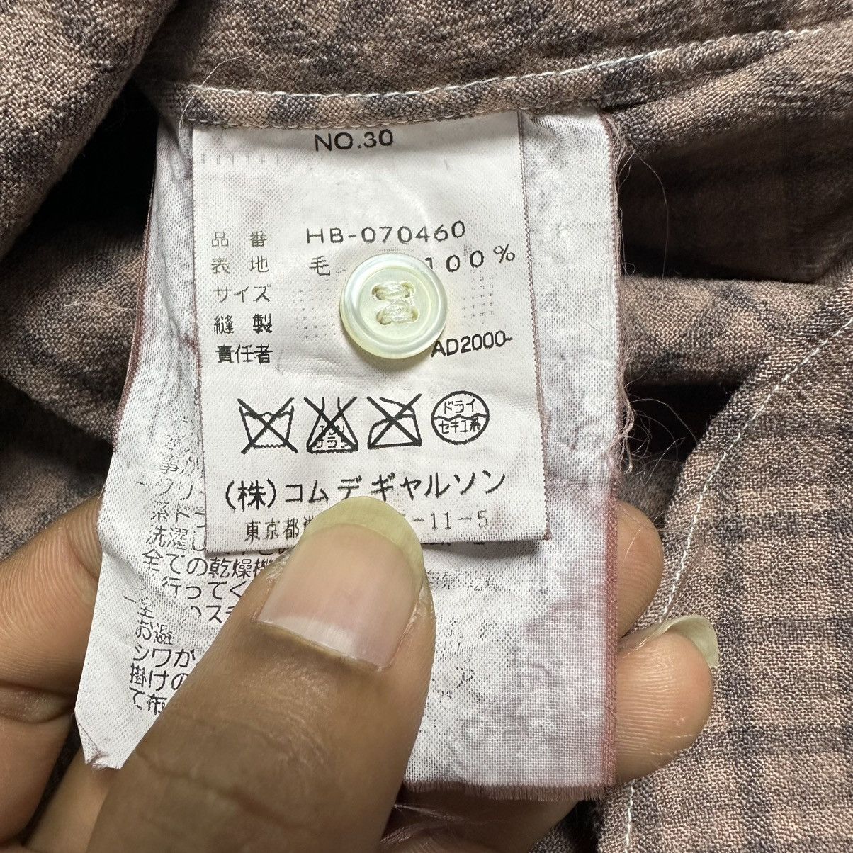 Comme des Garcons Homme HB-070460 Vintage Comme Des Garcons Homme flanel Size US L / EU 52-54 / 3 - 7 Thumbnail
