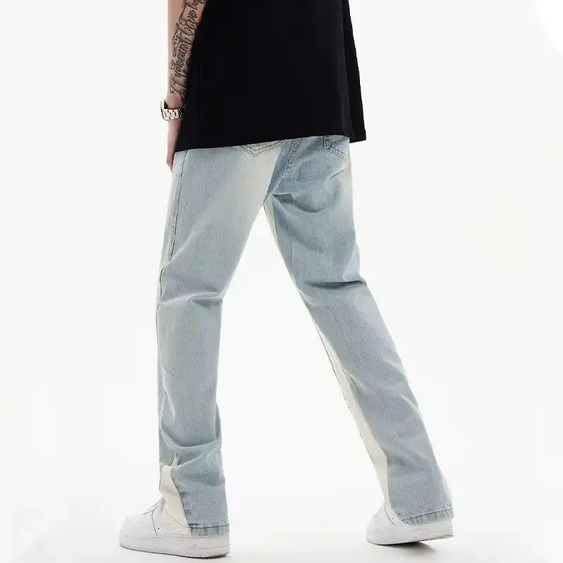 Japanese Brand trendy faded blue baggy new jeans Size US 30 / EU 46 - 2 Thumbnail