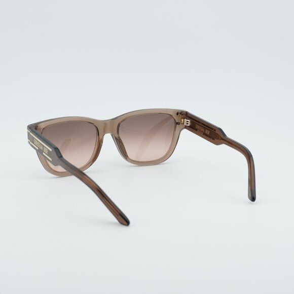 Dior Dior DIORSIGNATURE S6U 64F1 Sunglasses Brown Square Frame Size ONE SIZE - 4 Thumbnail