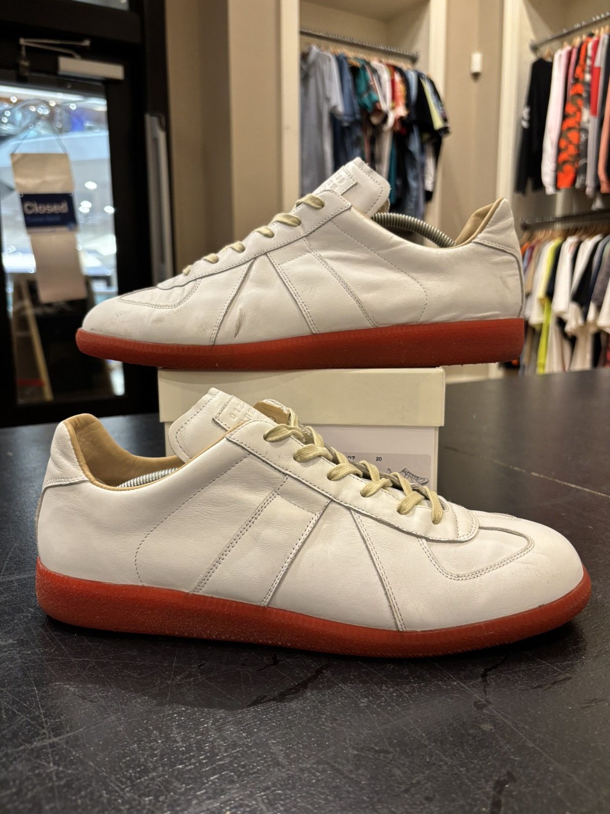 Margiela replica GAT Sneakers Cough Drop Red White