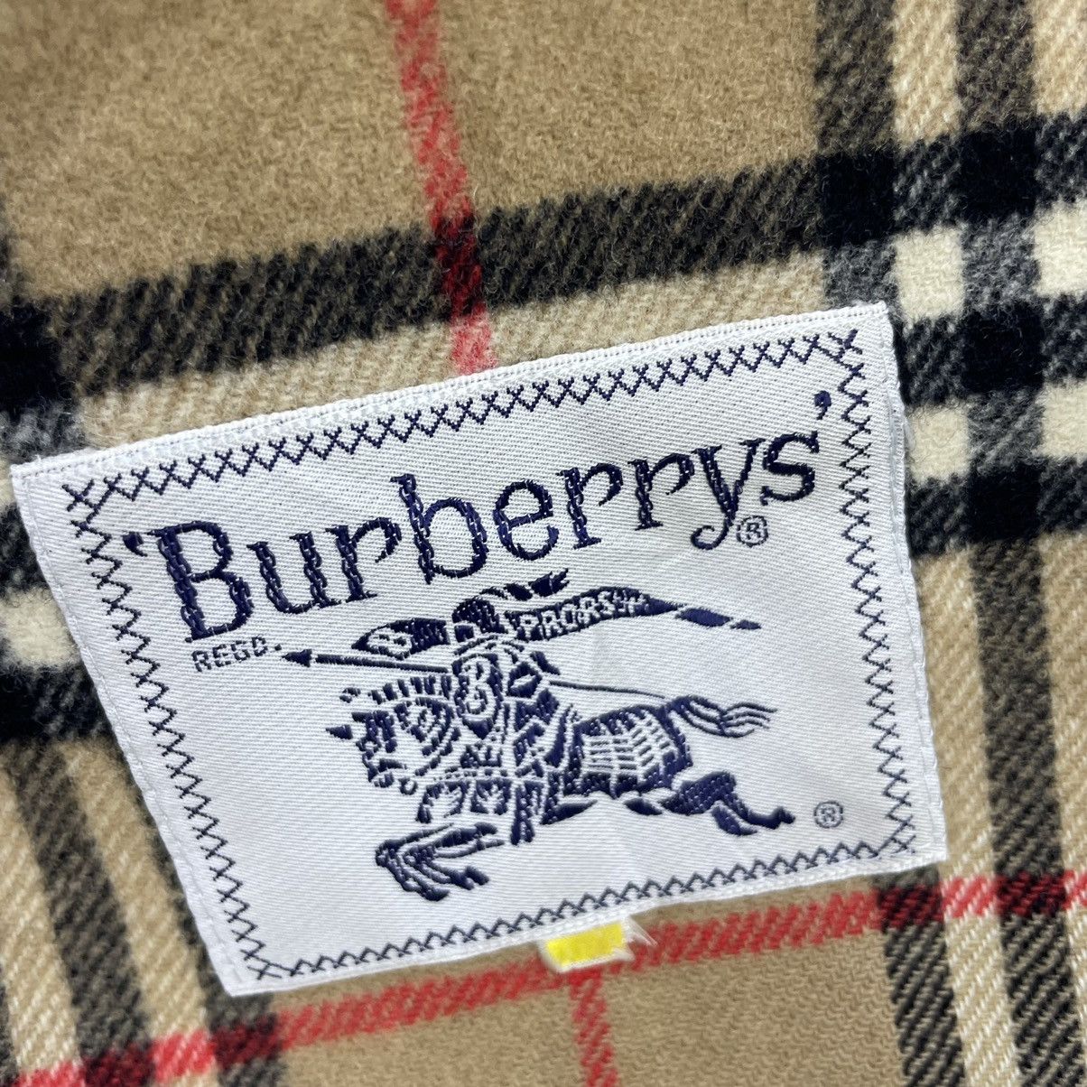 Autumn Cashmere × Burberry × Vintage 💥Vintage 90s Distressed Burberrys Nova Check Wool Jacket Size M / US 6-8 / IT 42-44 - 9 Thumbnail