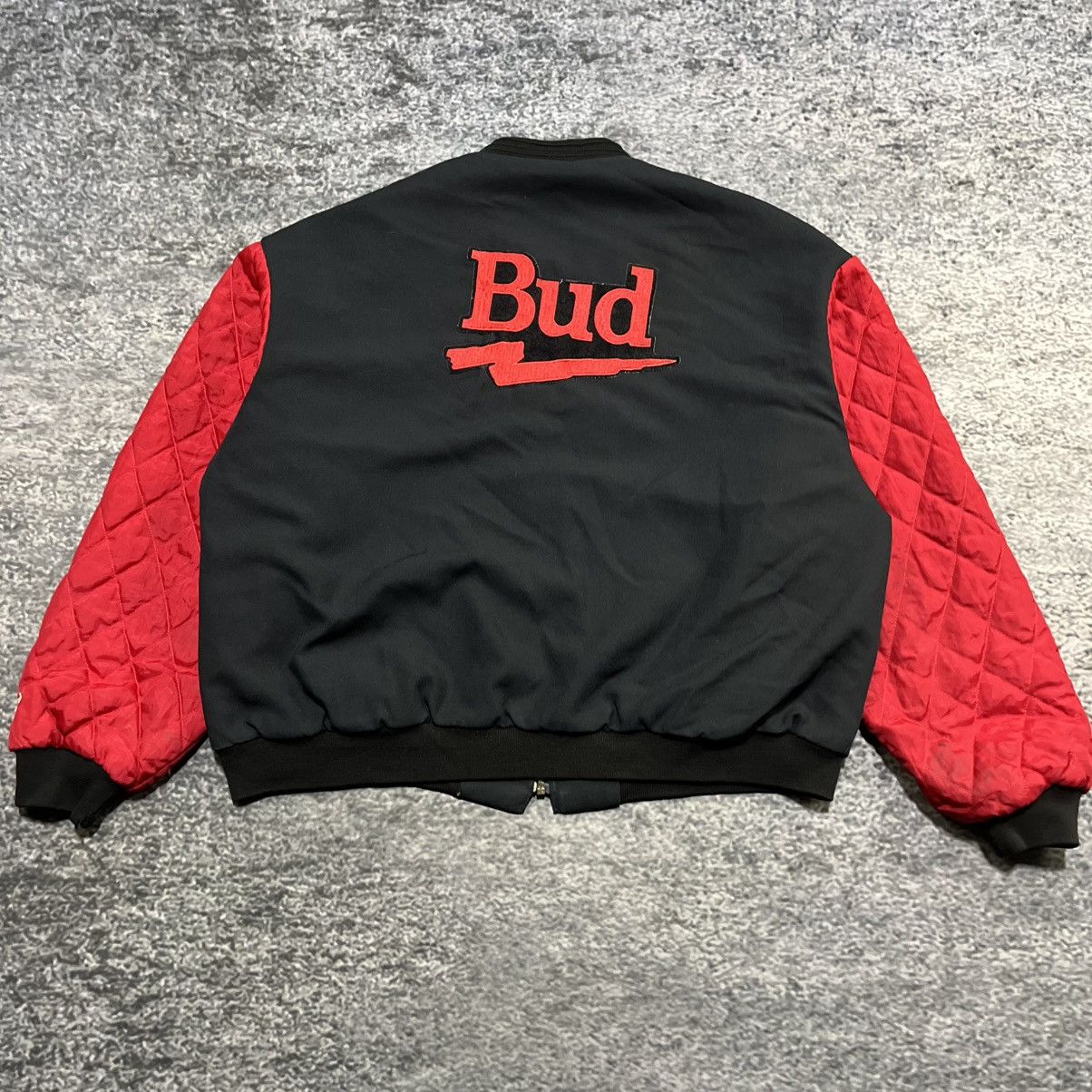 Budweiser VINTAGE 90s BUDWEISER BLACK RED BEER PROMO BOMBER JACKET Size US L / EU 52-54 / 3 - 7 Thumbnail