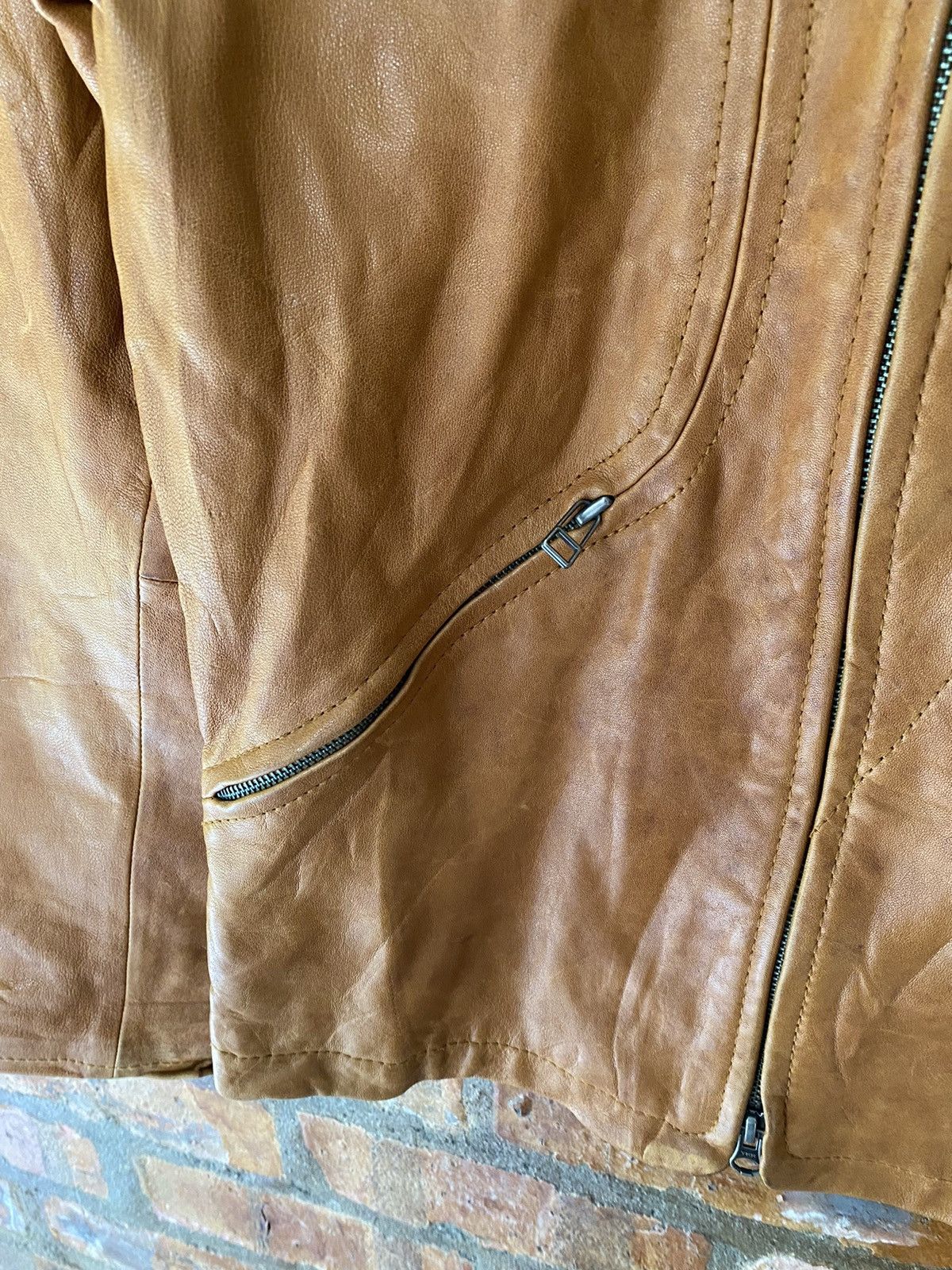 TALKING ABOUT THE ABSTRACTION 🔥🔥🔥TATA Multi Zipper lamb Leather Jacket Size US M / EU 48-50 / 2 - 10 Thumbnail