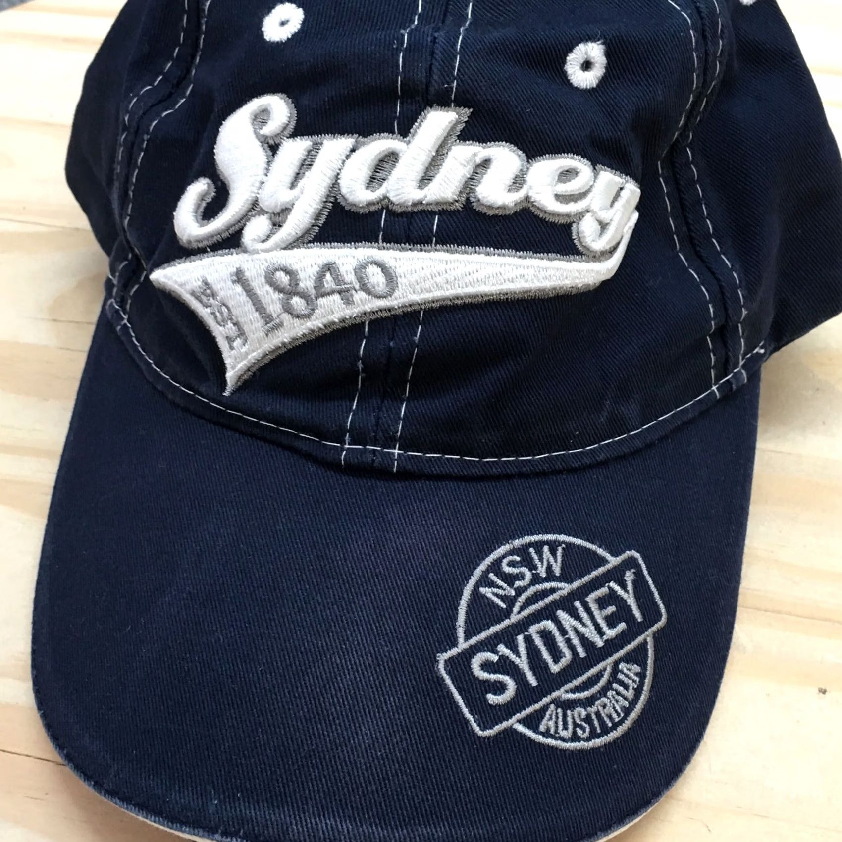 Logo 7 JoeyRoo Australia Baseball Hat Womens Blue OS Adjustable Embroidered Logo Size ONE SIZE - 3 Thumbnail