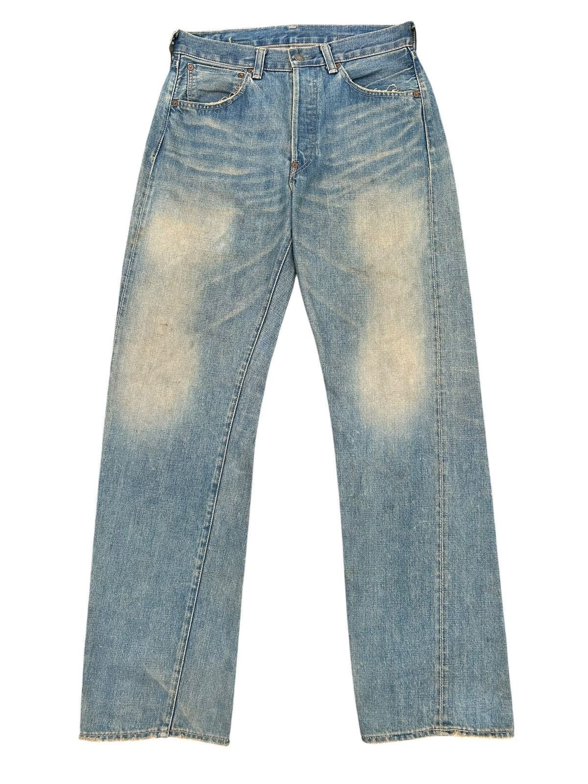 Kapital Buckle Back Vintage Levis Big E Selvedge Rusty Denim Jeans Size US 32 / EU 48 - 2 Thumbnail