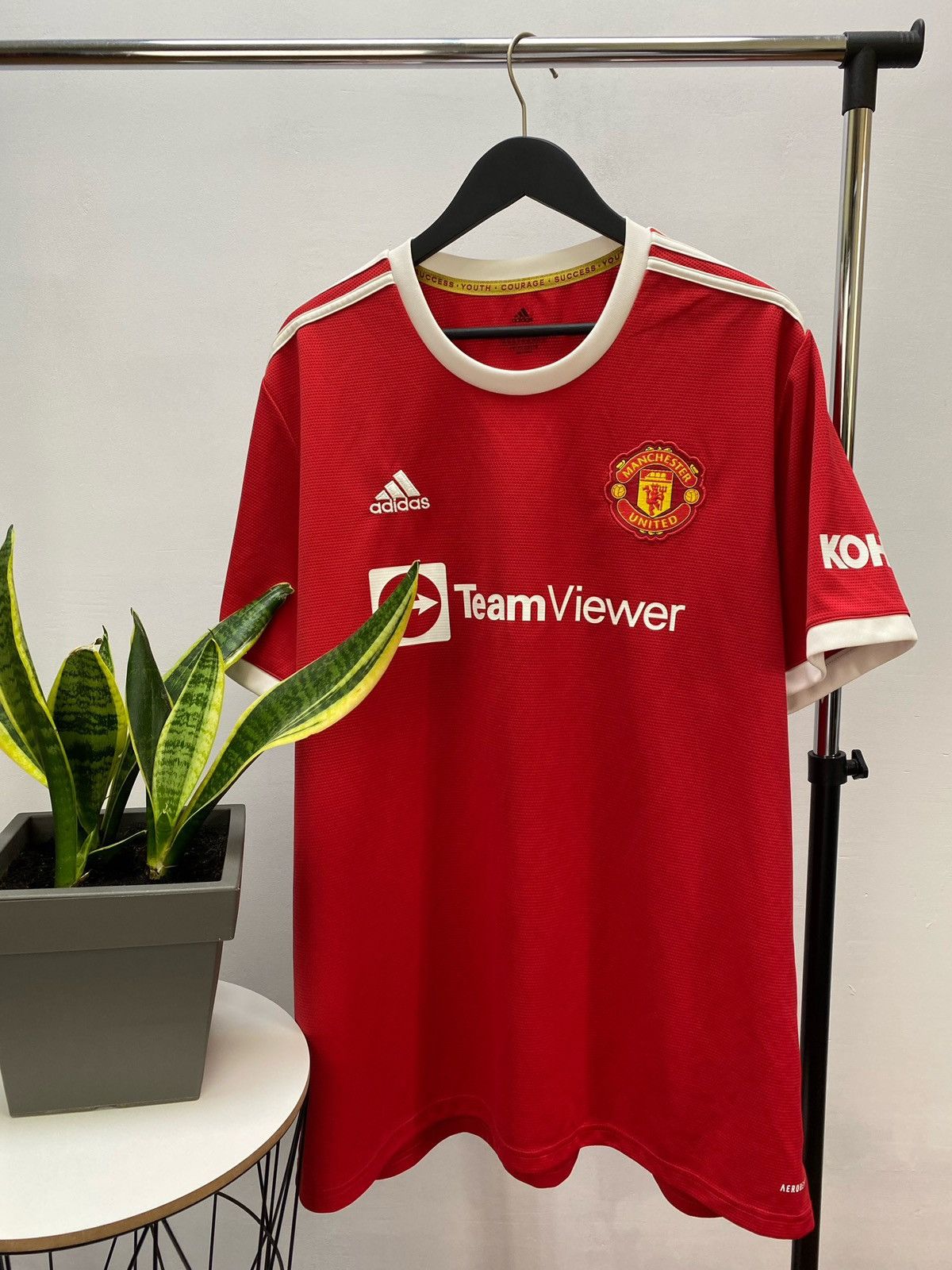Adidas Manchester United 2021 2022 soccer jersey Football Shirt Size US XXL / EU 58 / 5 - 8 Thumbnail