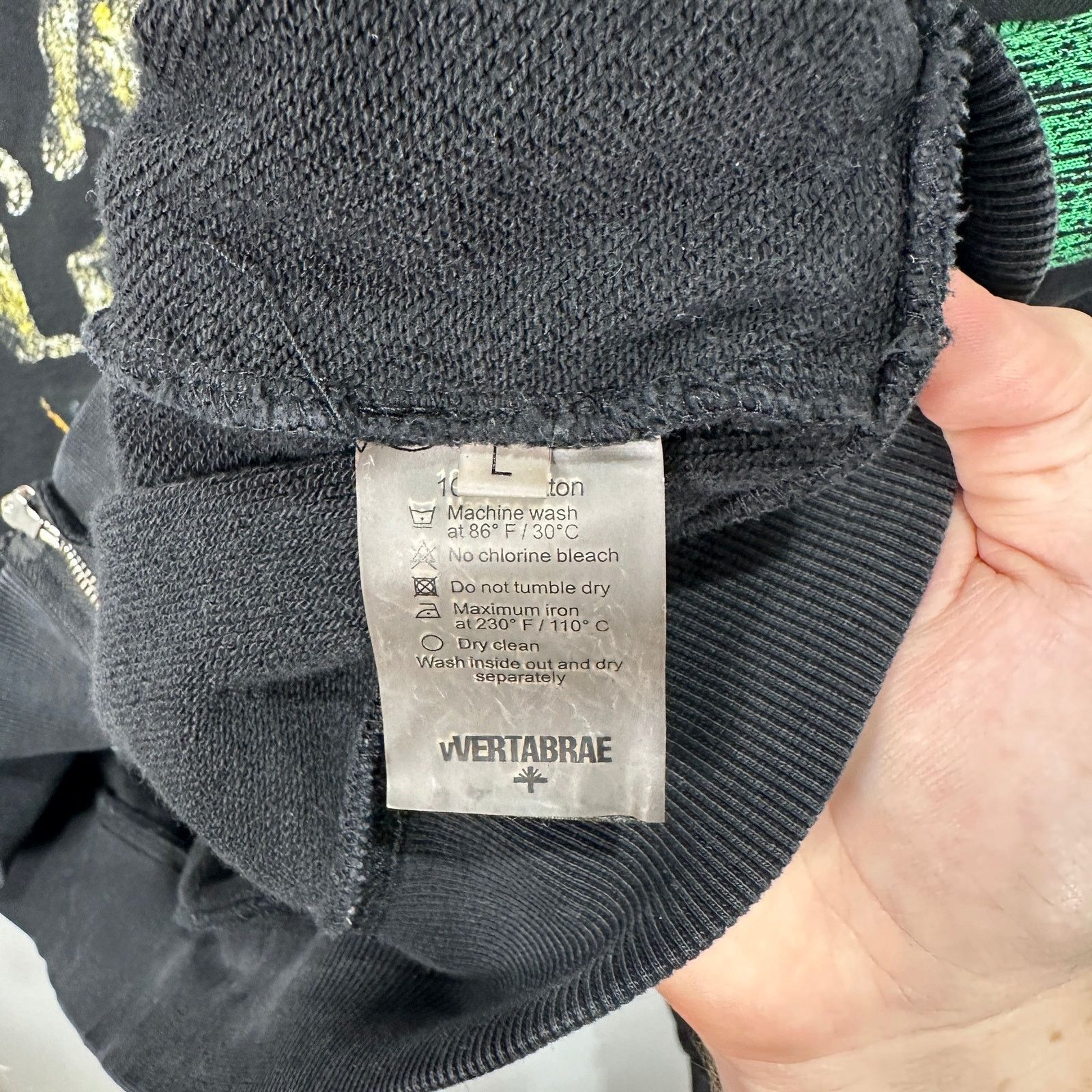 Vertabrae Vertabrae Montage Black Zip Up Hoodie Size L Size US L / EU 52-54 / 3 - 6 Thumbnail
