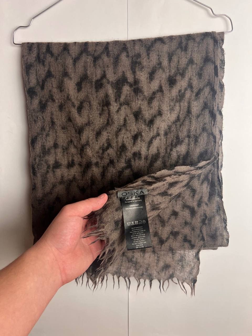 Japanese Brand Oska Wool Scarf Size ONE SIZE - 1 Thumbnail