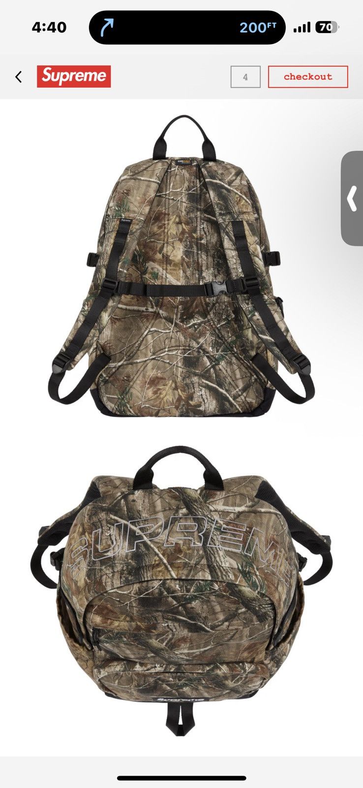 Supreme Supreme real tree camo timber denim cordura backpack Size ONE SIZE - 3 Thumbnail
