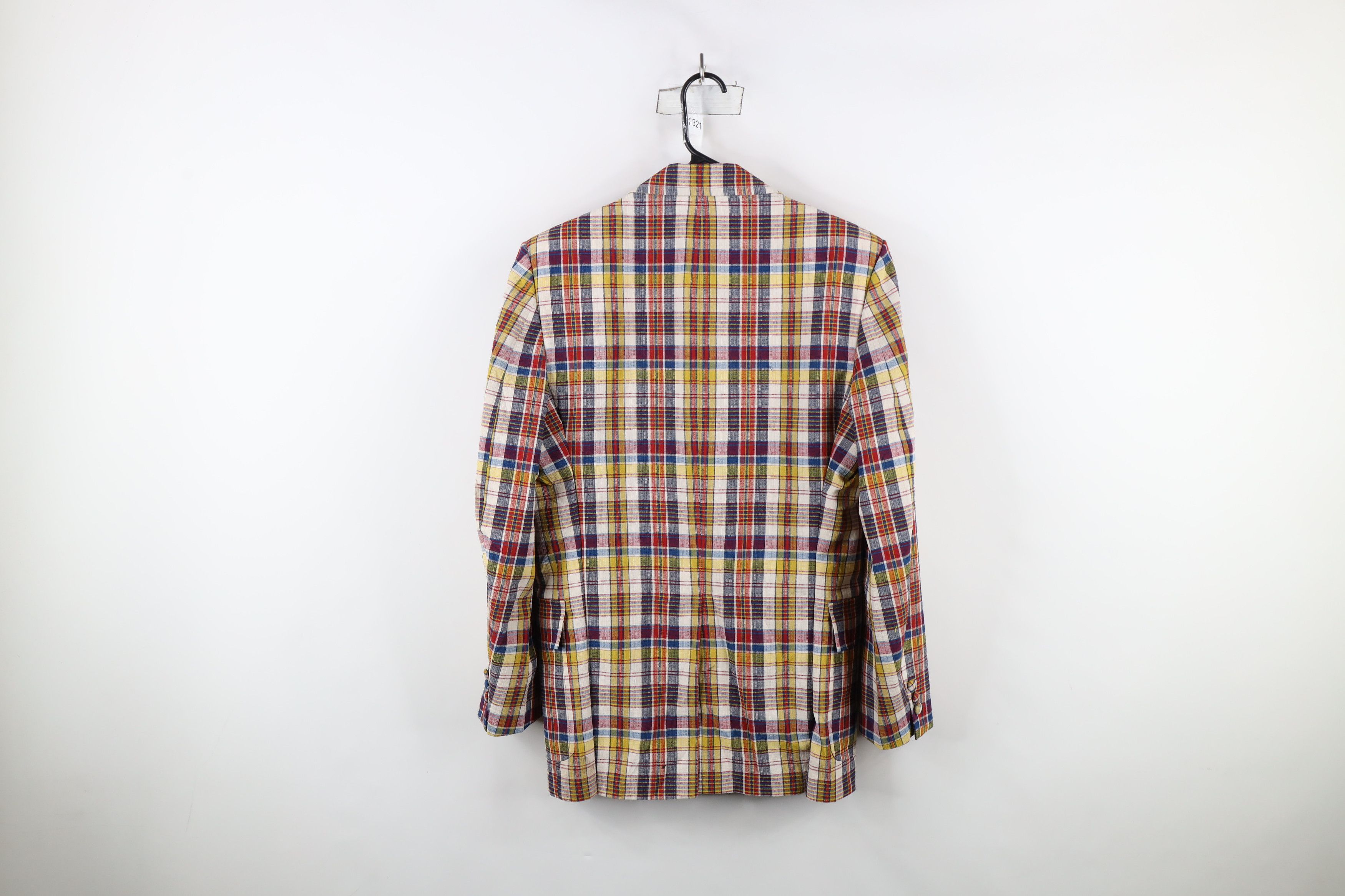 Vintage Vintage 70s Rockabilly Plaid 3 Button Blazer Suit Jacket USA Size US L / EU 52-54 / 3 - 17 Thumbnail
